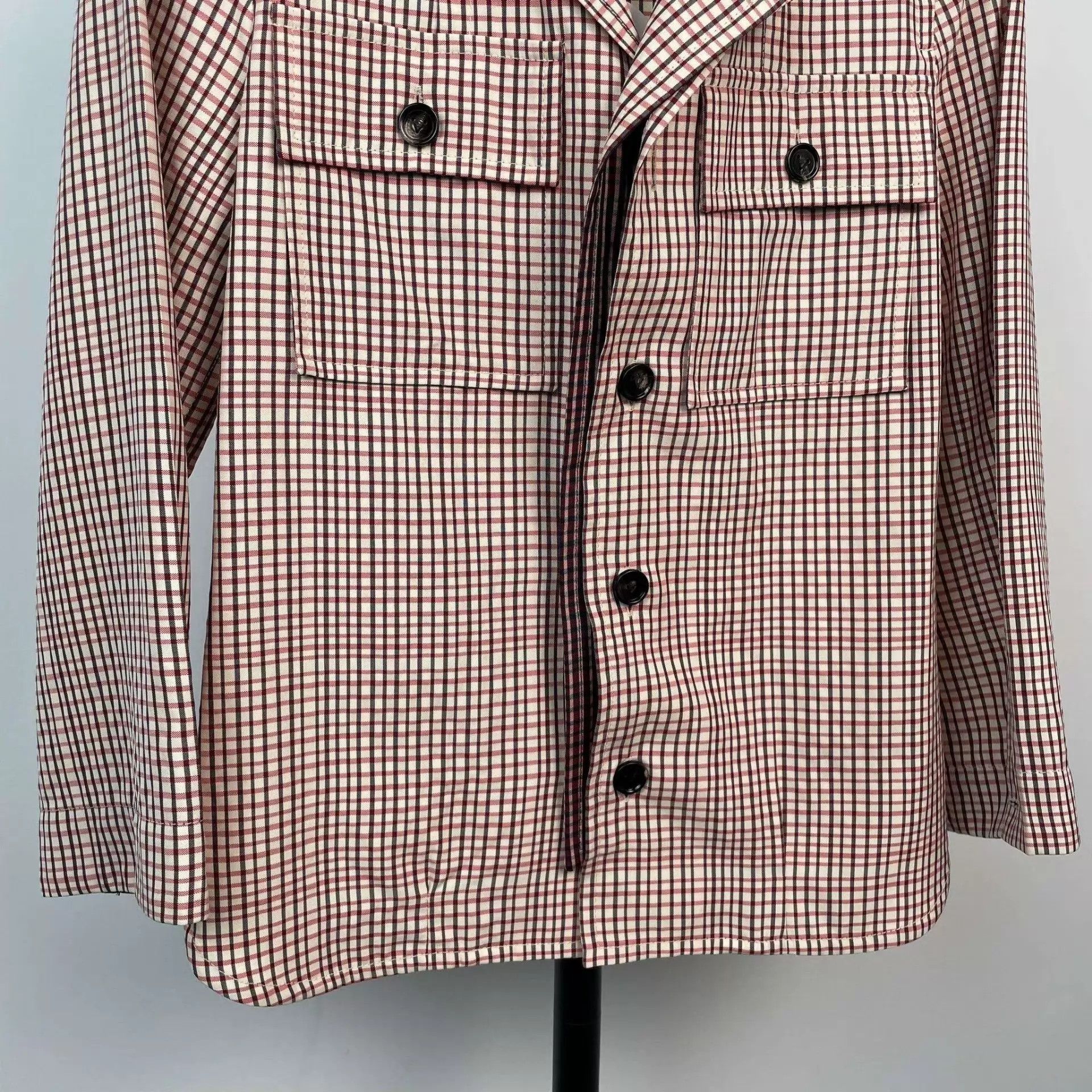 Bottega Veneta BV striped red shirt jkt 34 Size XXS / US 00 / IT 34 - 9 Thumbnail