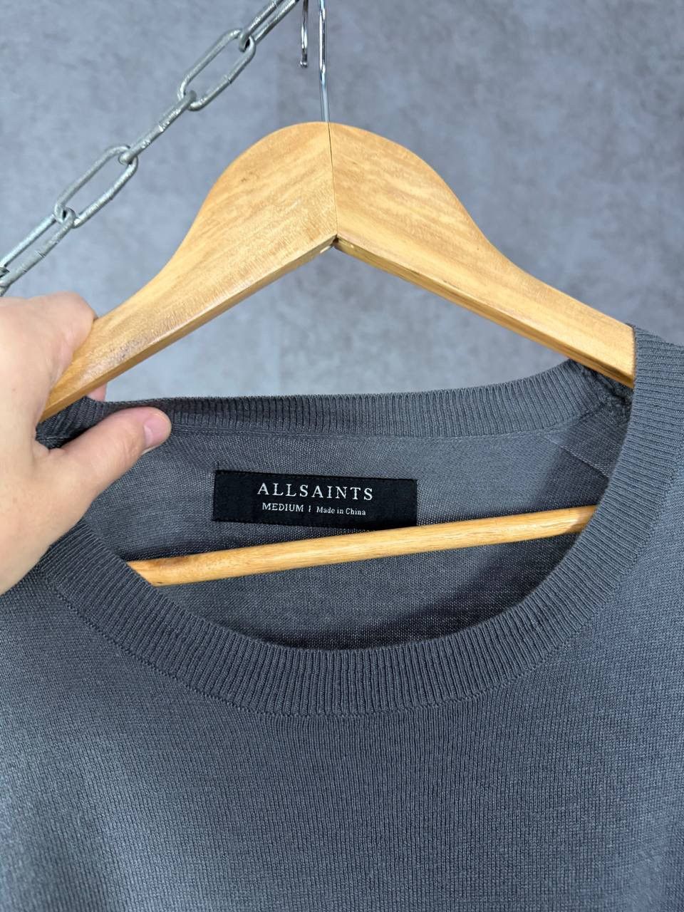 Allsaints Allsaints designer logo 3/4 sleeve merino sweater Size US M / EU 48-50 / 2 - 4 Thumbnail