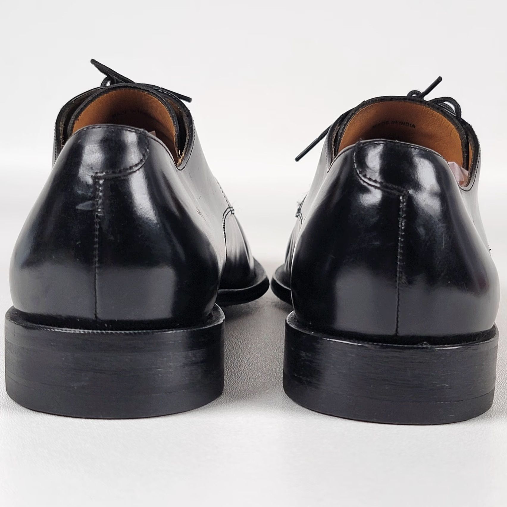 Cole Haan VINTAGE Cole Haan Black Leather Cap Toe Oxfords Men 11 EEE USA Green Label Dress Oxford Cap Toe Leather Upper Leather Lining Shoes Mens Shoes Size ONE SIZE - 6 Thumbnail