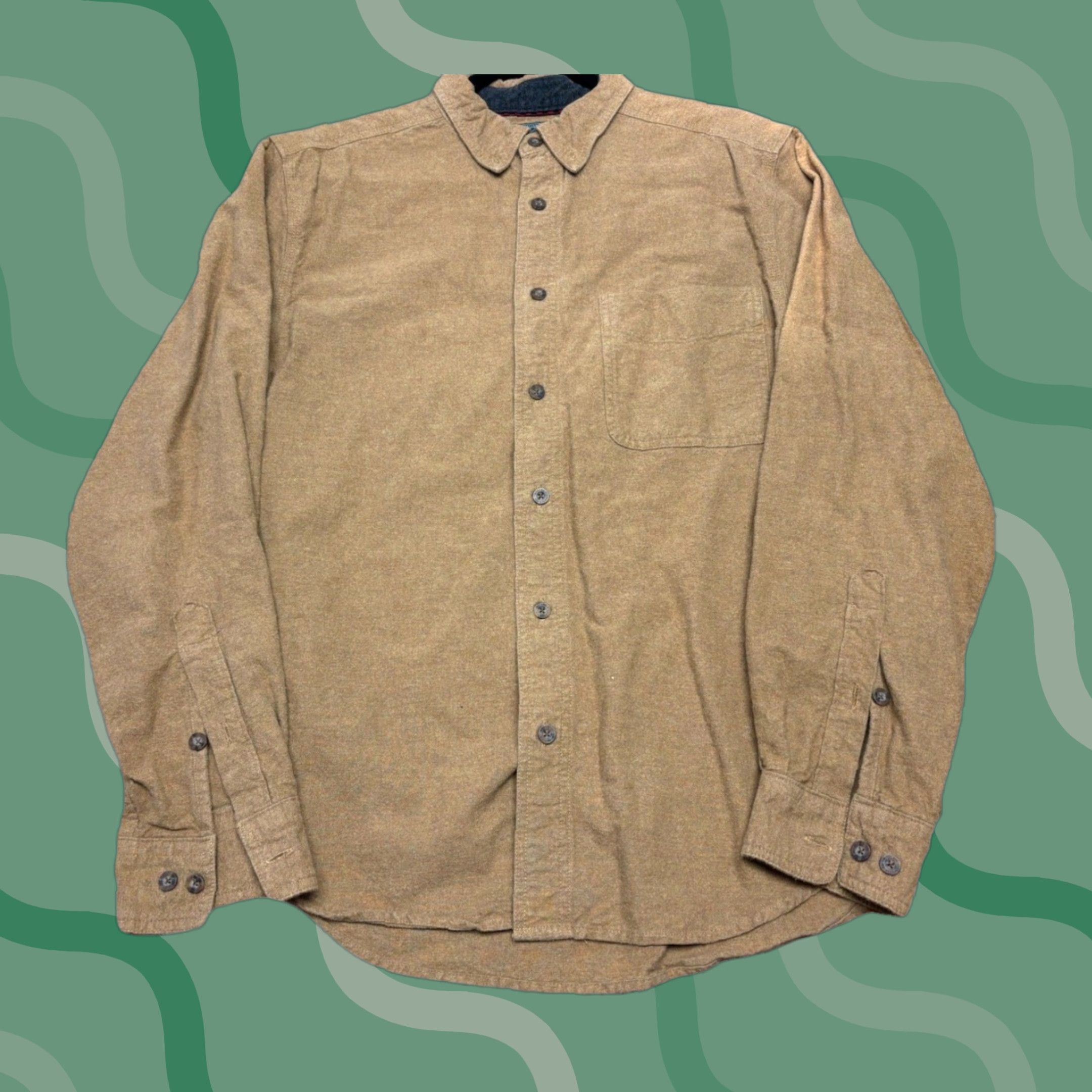Vintage VINTAGE Woolrich Sportsman Chamois Shirt Brown M Cotton Long Sleeve Button-Up Men’s Regular Casual 90s Outdoor Size US M / EU 48-50 / 2 - 1 Thumbnail
