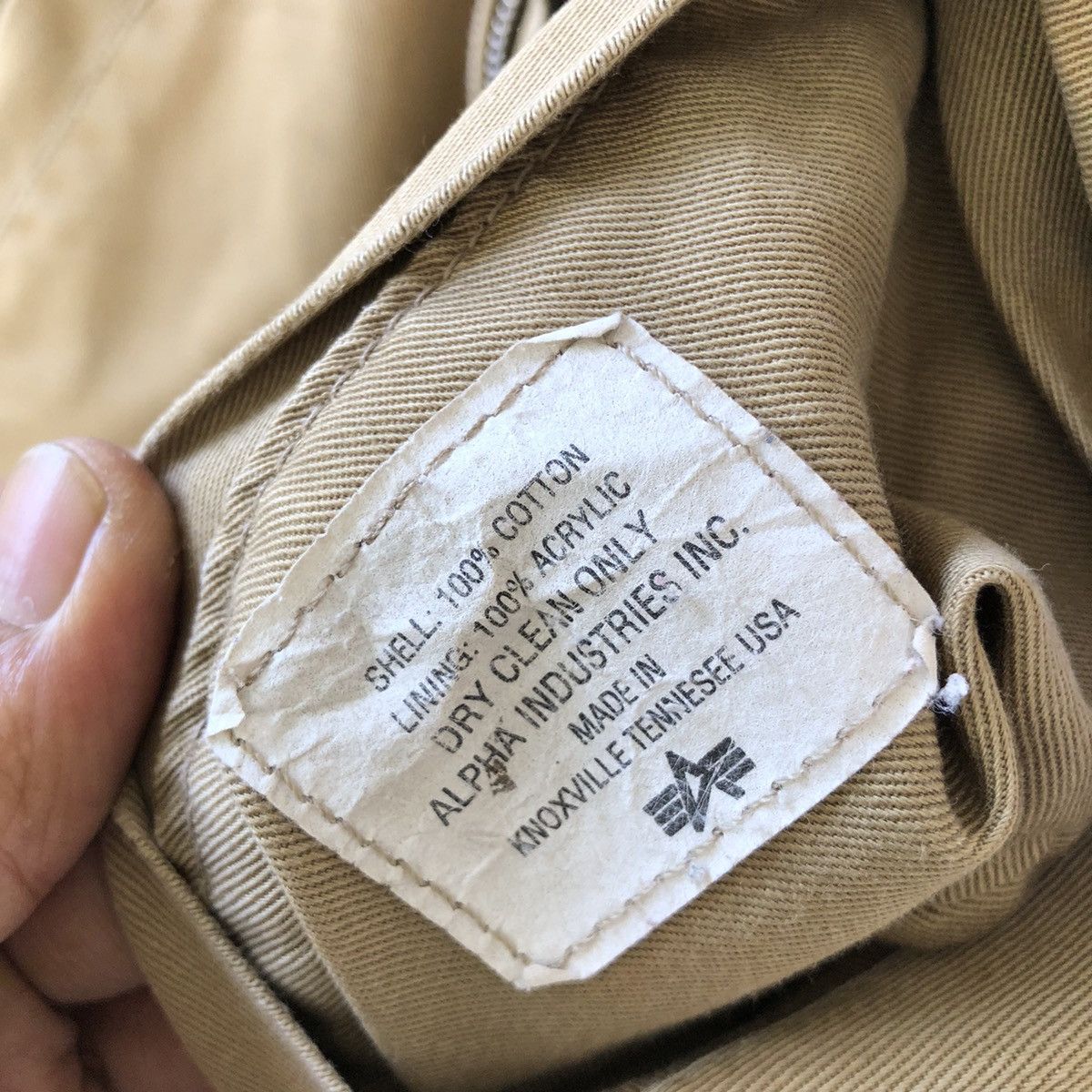Alpha Industries × Vintage Alpha Industries Vintage Khakis Combat Jacket Size US S / EU 44-46 / 1 - 18 Thumbnail