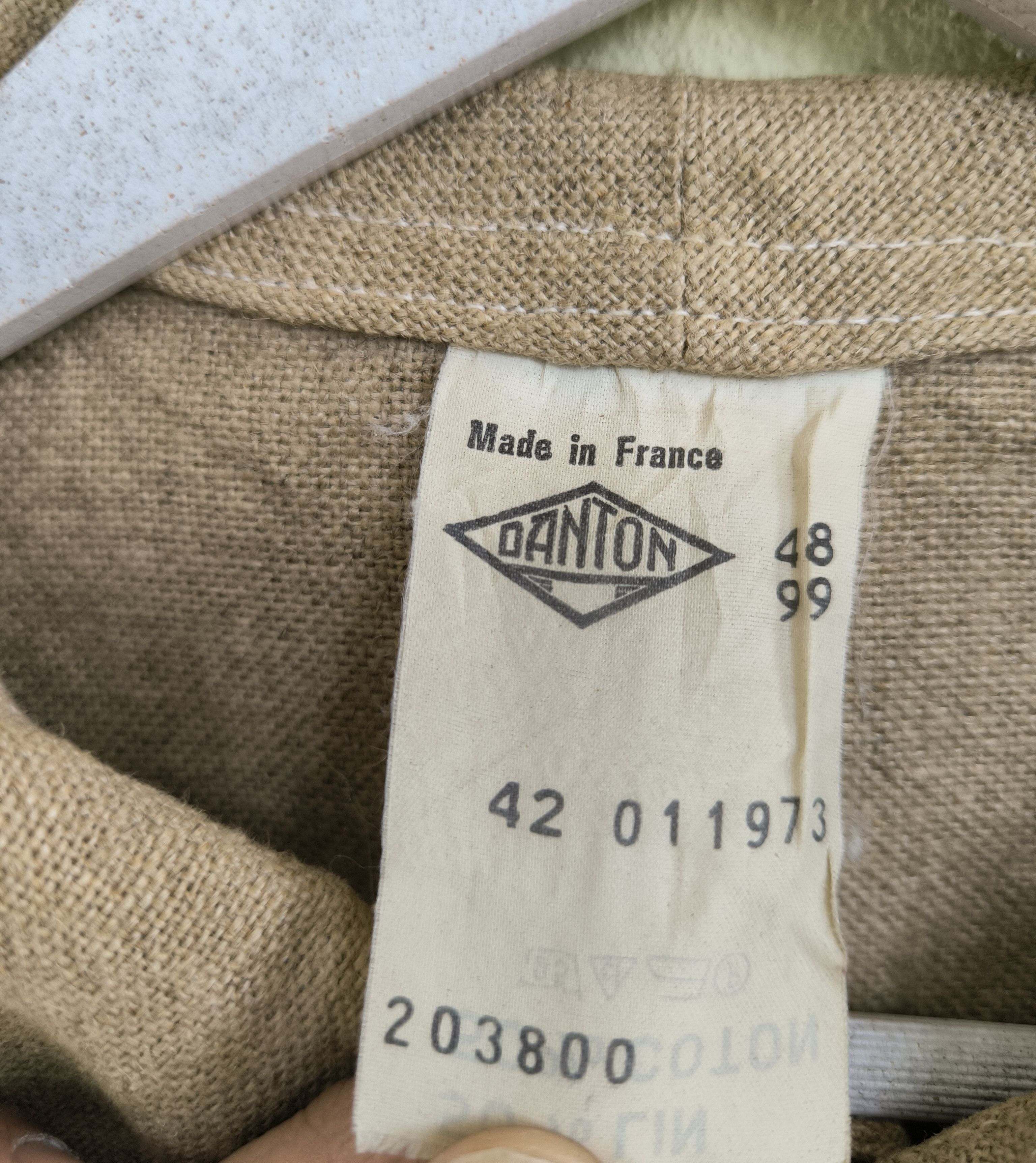 Danton × Vintage Vtg DANTON linen workwear jacket Size US M / EU 48-50 / 2 - 5 Thumbnail