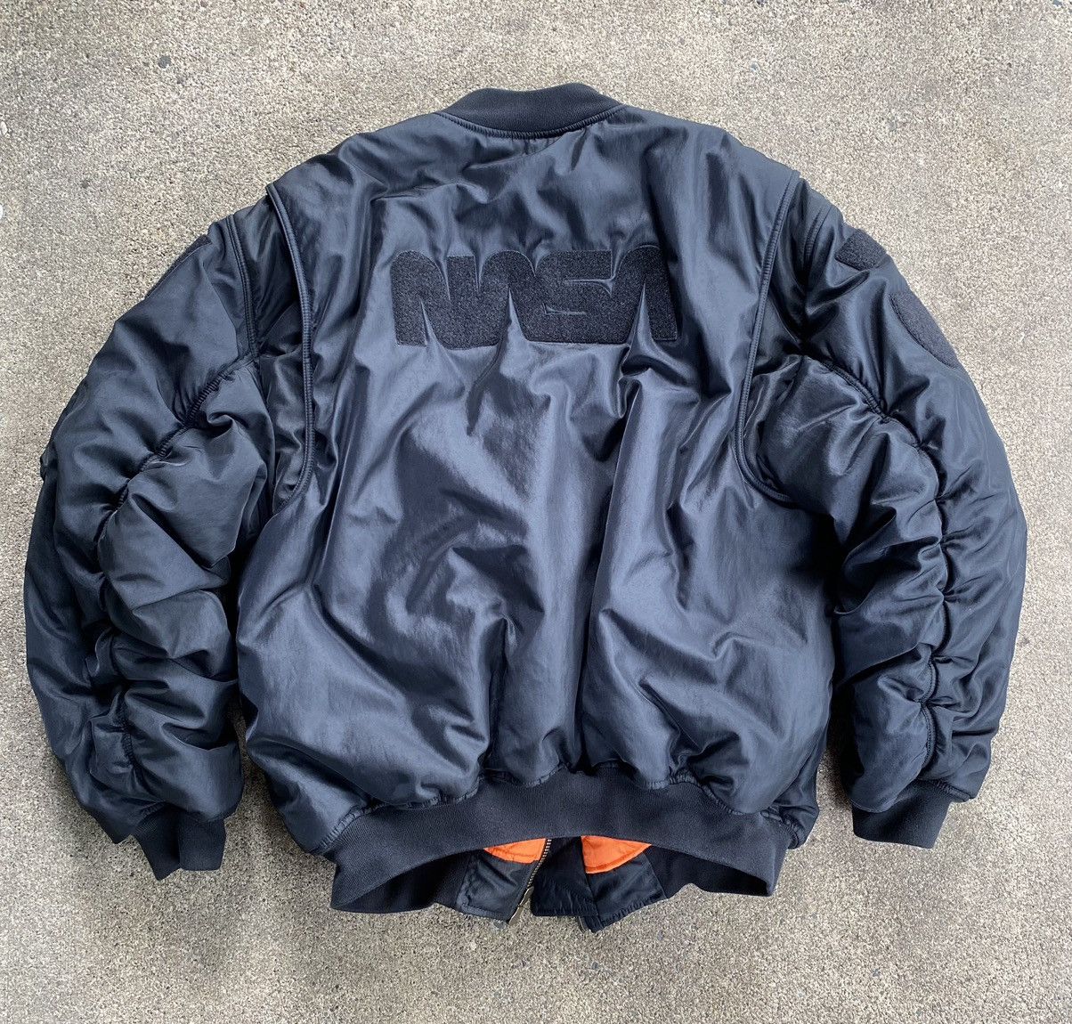 Balenciaga Multi Patch NASA Bomber Jacket (Black) Size US M / EU 48-50 / 2 - 5 Thumbnail