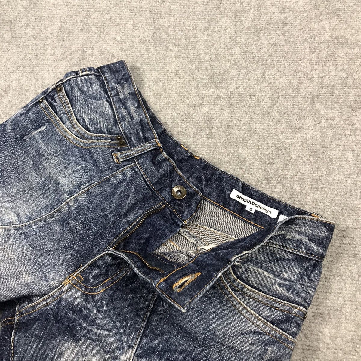 If Six Was Nine FLARE DENIM SEMANTICDESIGN RIPPED DISTRESSED BOOT CUT PANTS Size US 28 / EU 44 - 16 Thumbnail
