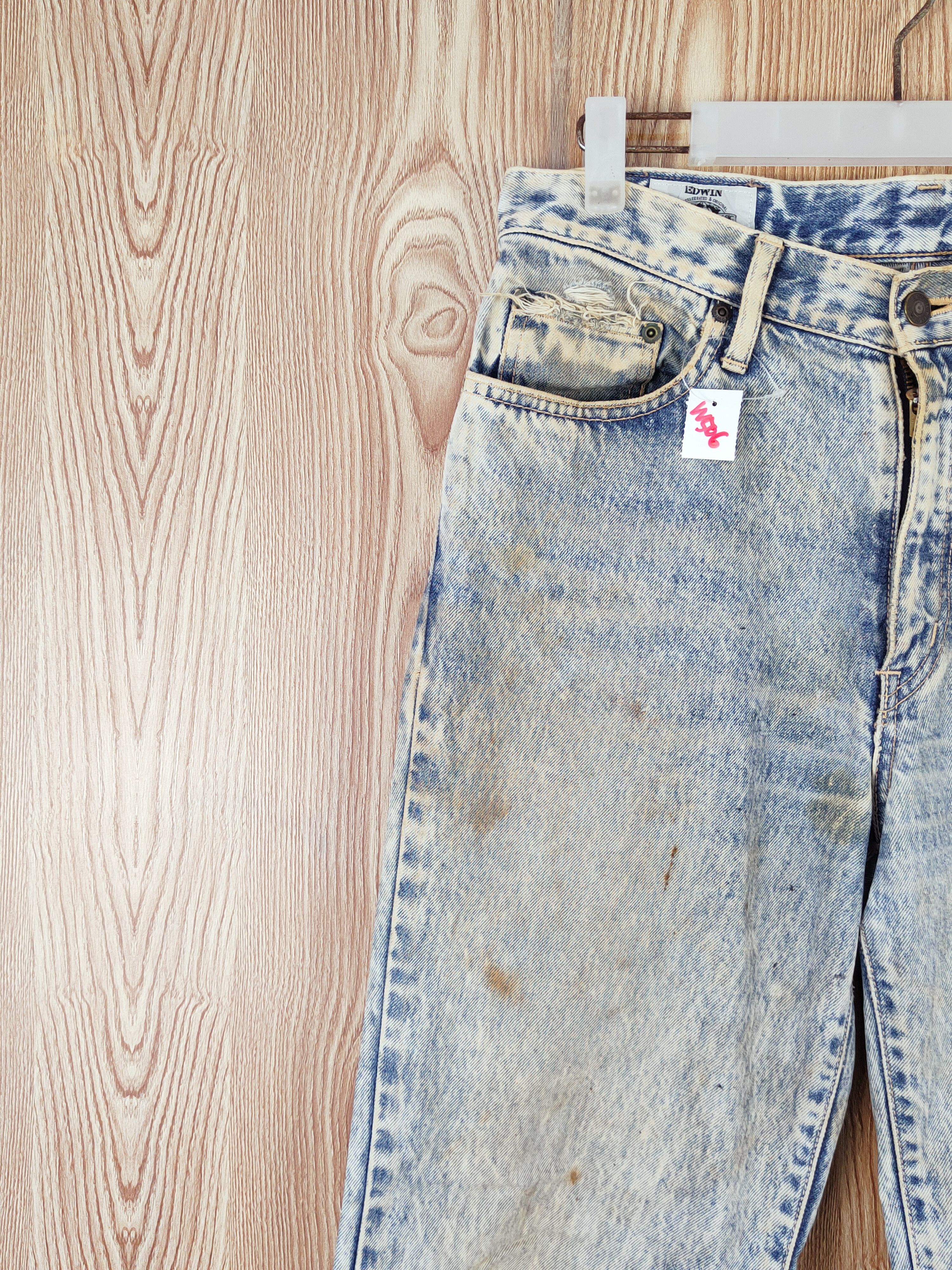 Edwin Edwin Dark Blue Distressed Ripped Jeans #W506 Size US 31 - 3 Thumbnail