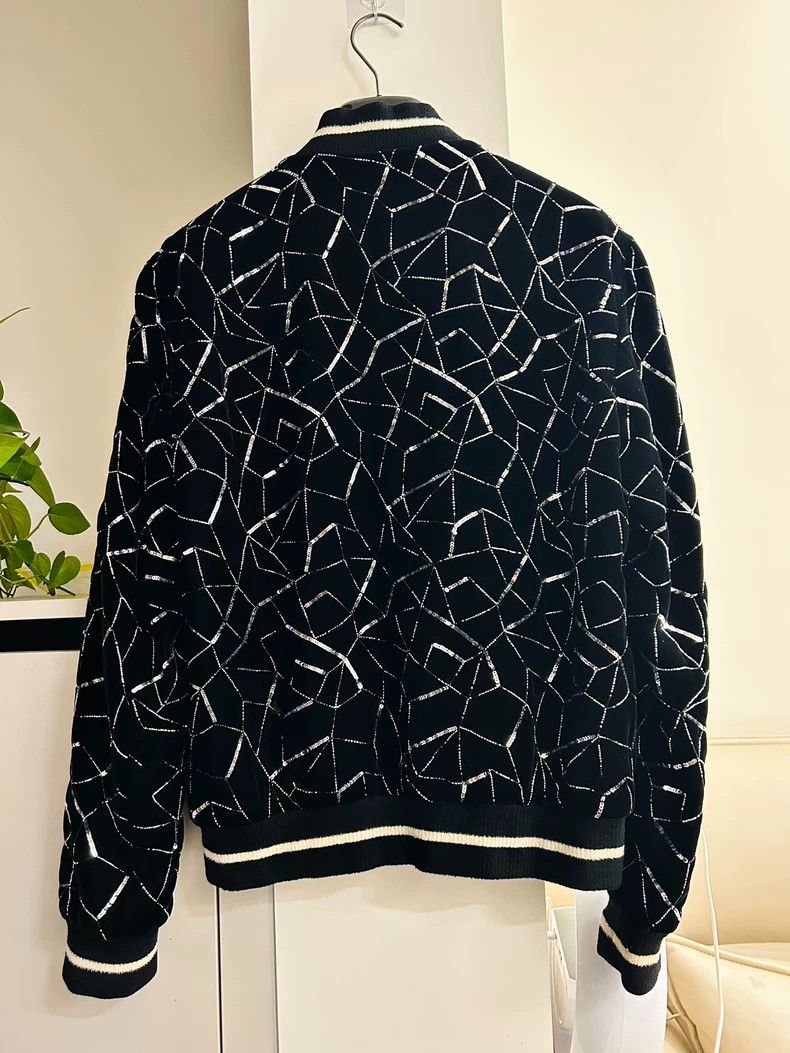 Yves Saint Laurent Saint Laurent 19 FW catwalk style sequin tube embellished v Size US S / EU 44-46 / 1 - 2 Thumbnail
