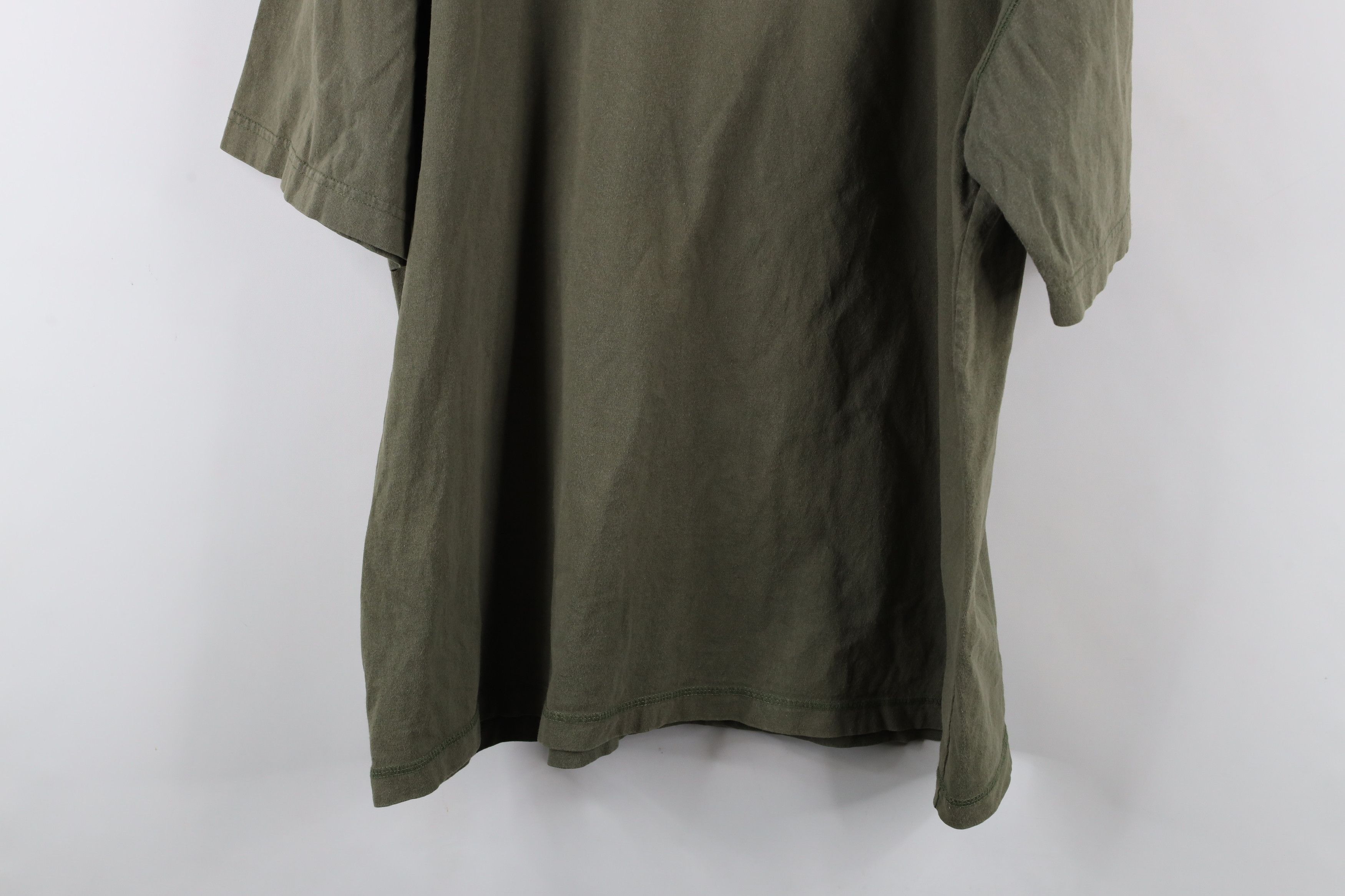 Vintage Vintage 90s Streetwear Short Sleeve Henley T-Shirt Green Size US XL / EU 56 / 4 - 8 Thumbnail