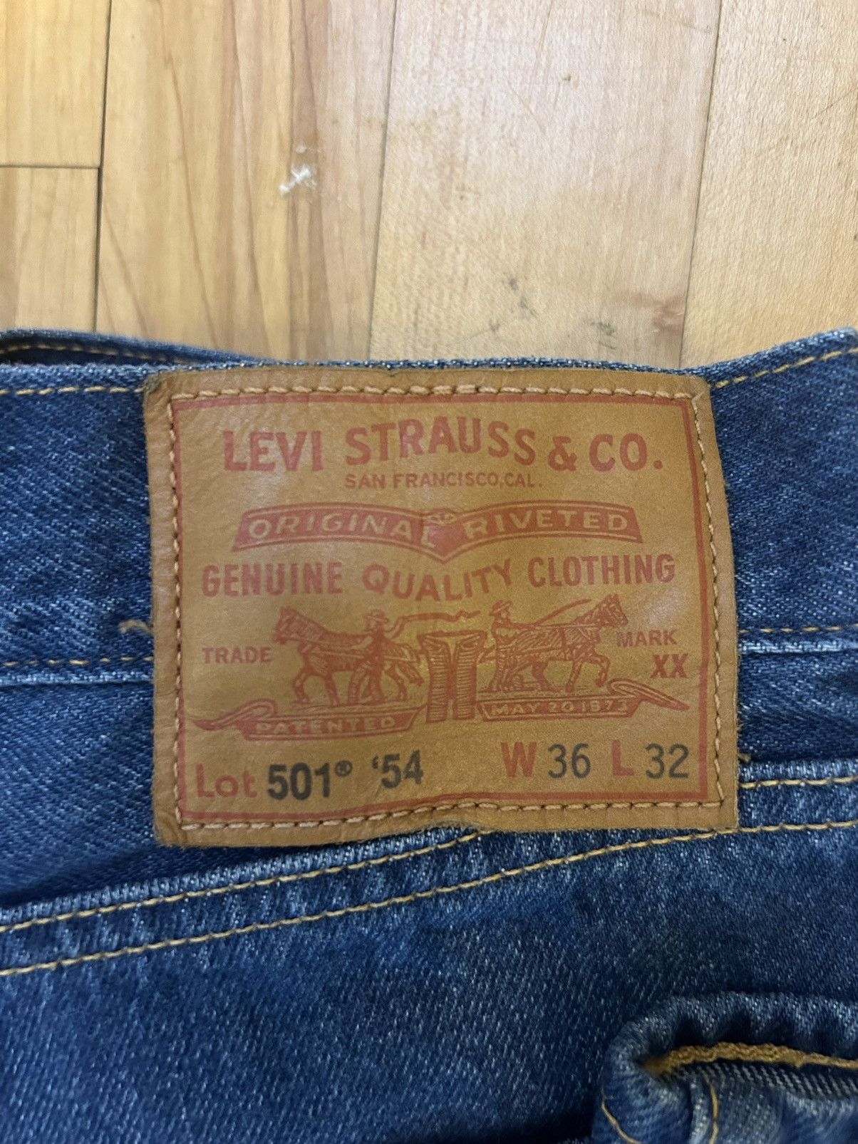 Levi's Levi’s 501 ‘54 Denim Jeans 36x32 Size US 36 / EU 52 - 3 Thumbnail