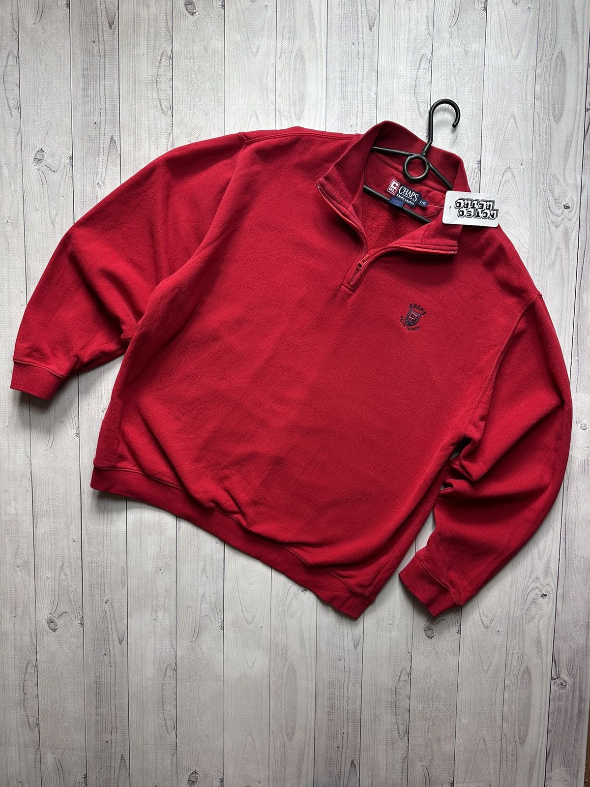 Chaps Ralph Lauren × Vintage Vintage Chaps Polo Ralph Lauren sweatshirt red size L logo Size US L / EU 52-54 / 3 - 1 Thumbnail