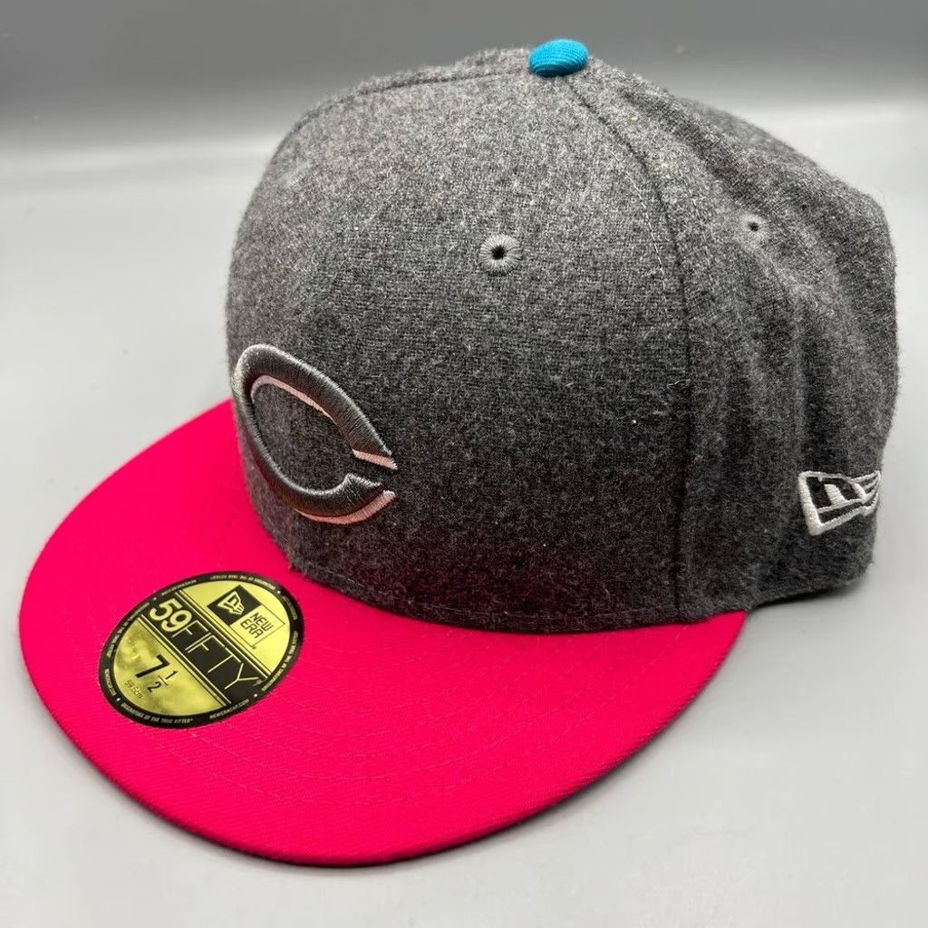 New Era Cincinnati Reds Hat Men 7 1/2 59Fifty New Era Fitted Wool Size ONE SIZE - 2 Thumbnail