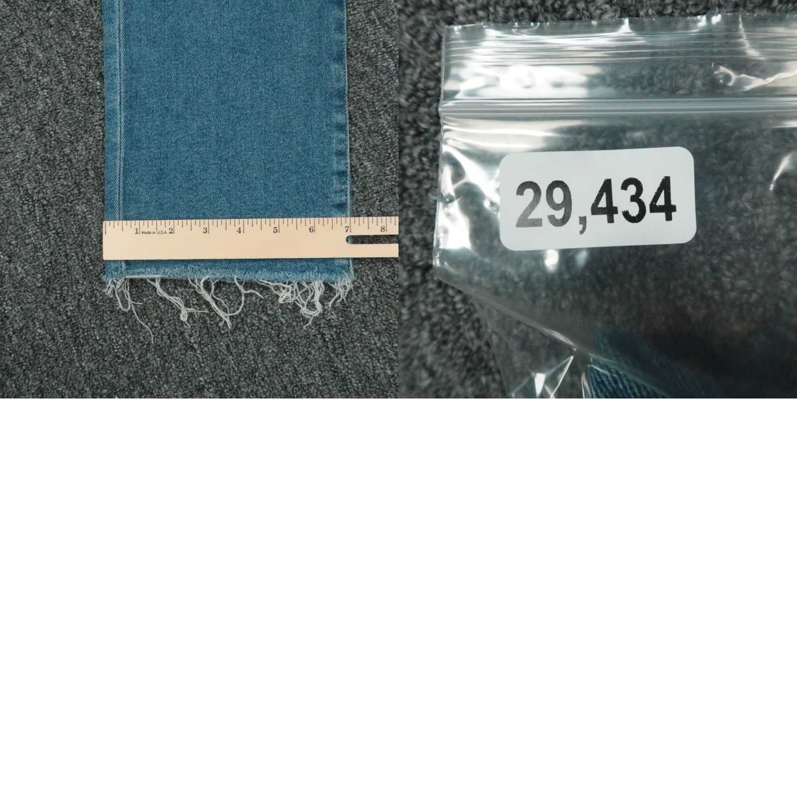 Frank & Eileen Frank Eileen Jeans Womens 31 Blue Cork Frayed Raw Hem Straight 31x26 Size 24" / US 00 / IT 34 - 9 Thumbnail