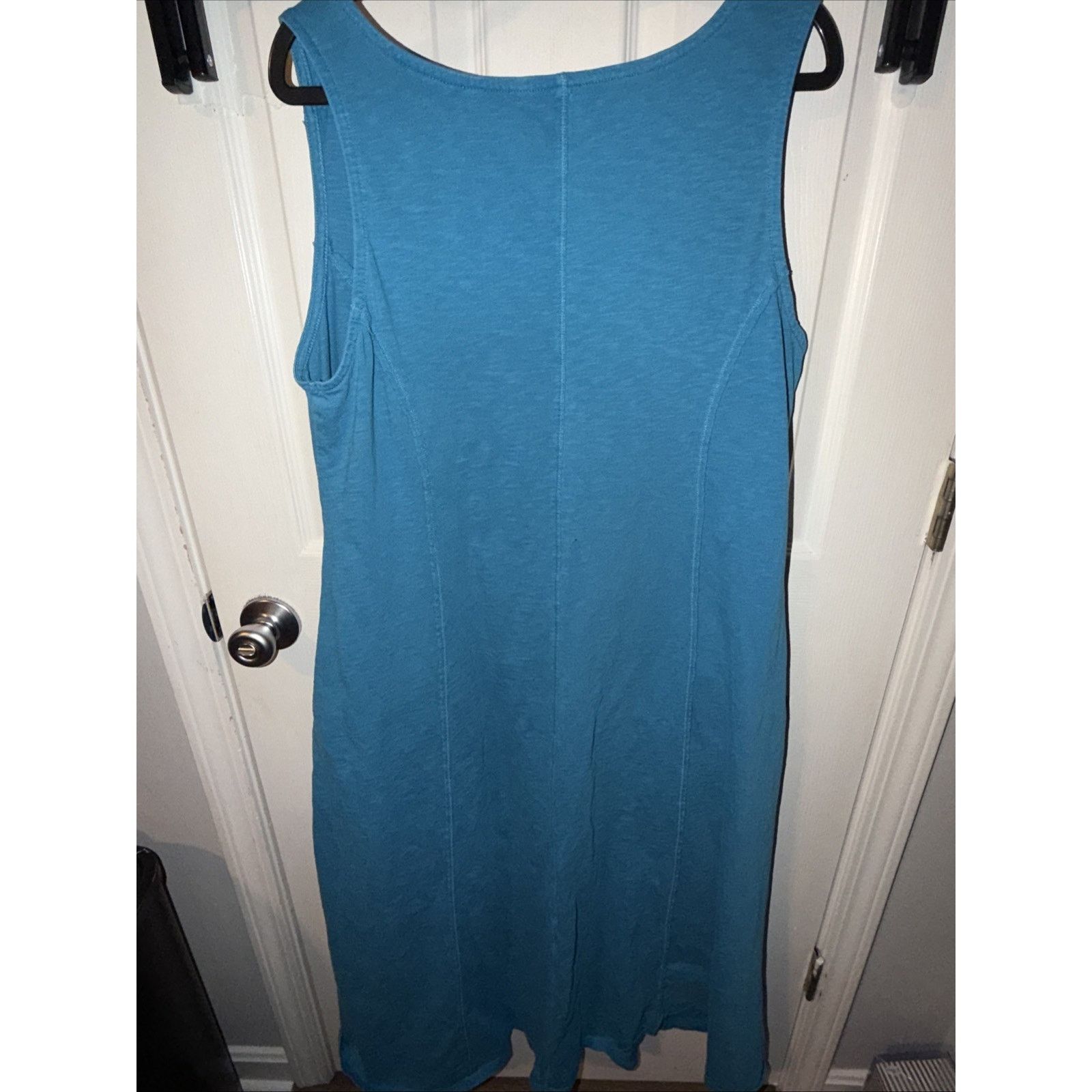 Soft Surroundings Soft Surroundings Women Teal Blue XL Maxi Dress Pockets Size XL / US 12-14 / IT 48-50 - 10 Thumbnail