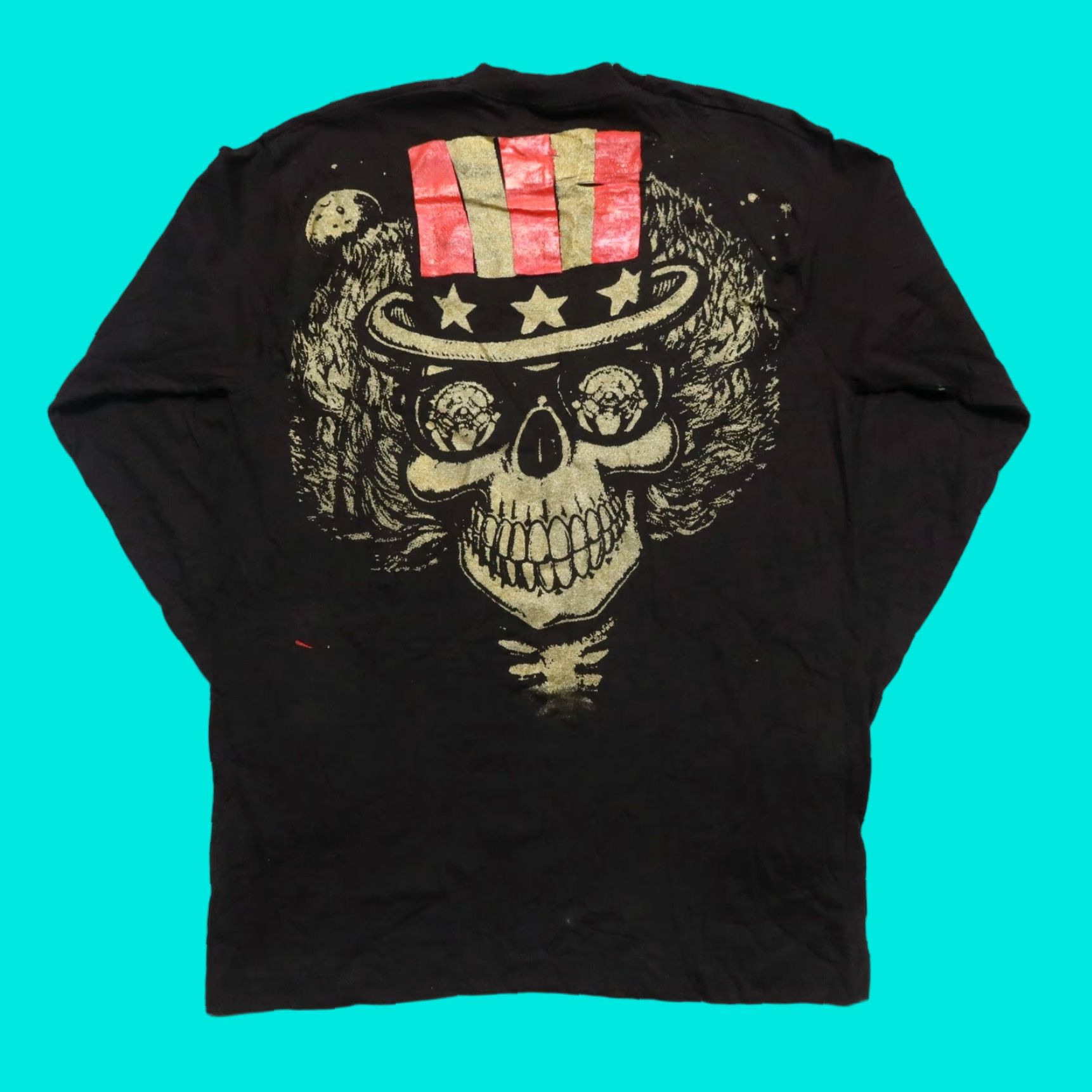 Fruit Of The Loom VINTAGE Grateful Dead Bear Tour Tshirt Men XL Black Size US L / EU 52-54 / 3 - 1 Thumbnail