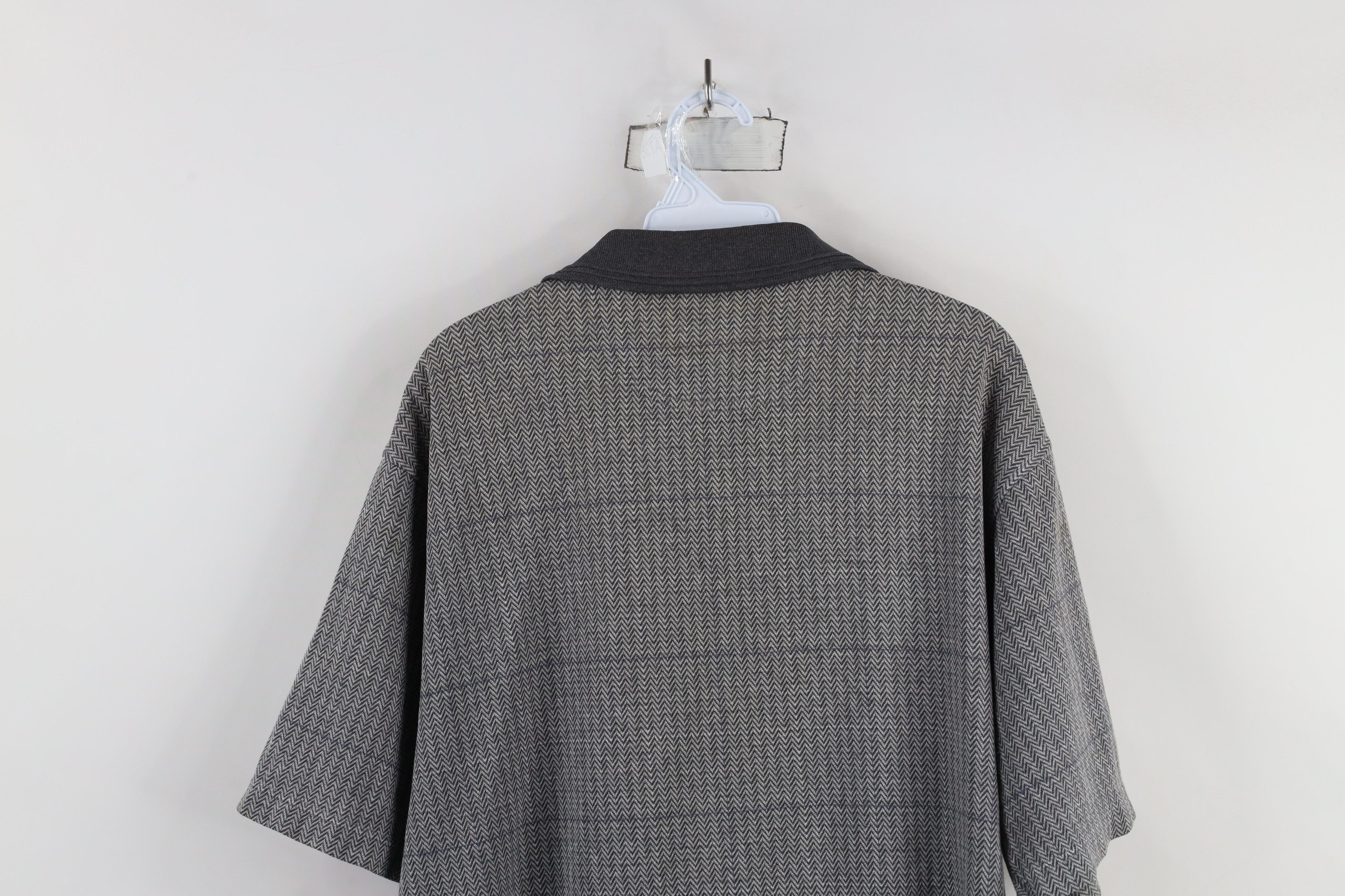 Vintage Vintage 90s Streetwear Striped Herringbone Knit Polo Shirt Size US M / EU 48-50 / 2 - 13 Thumbnail