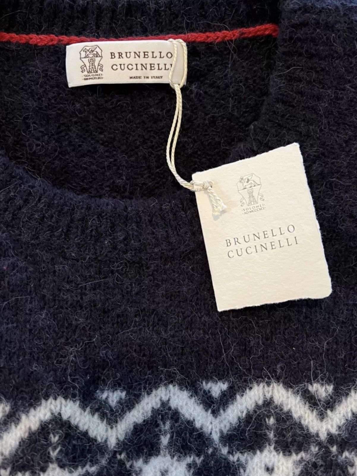 Brunello Cucinelli Brunello Cucinelli Nordic Jacquard Sweater Size US M / EU 48-50 / 2 - 4 Thumbnail