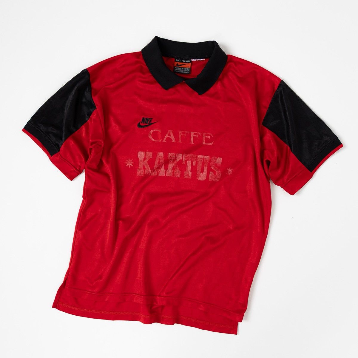 Nike Nike Premier Vintage Soccer Jersey Red Black Caffe Kaktus Size US XL / EU 56 / 4 - 1 Thumbnail