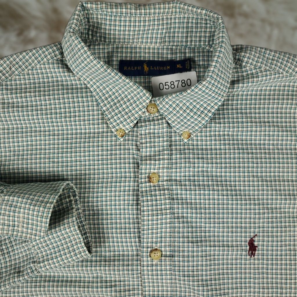 Ralph Lauren Ralph Lauren Shirt Mens XL Green Plaid Pony Casual Button Up Long Sleeve Size US XL / EU 56 / 4 - 1 Thumbnail