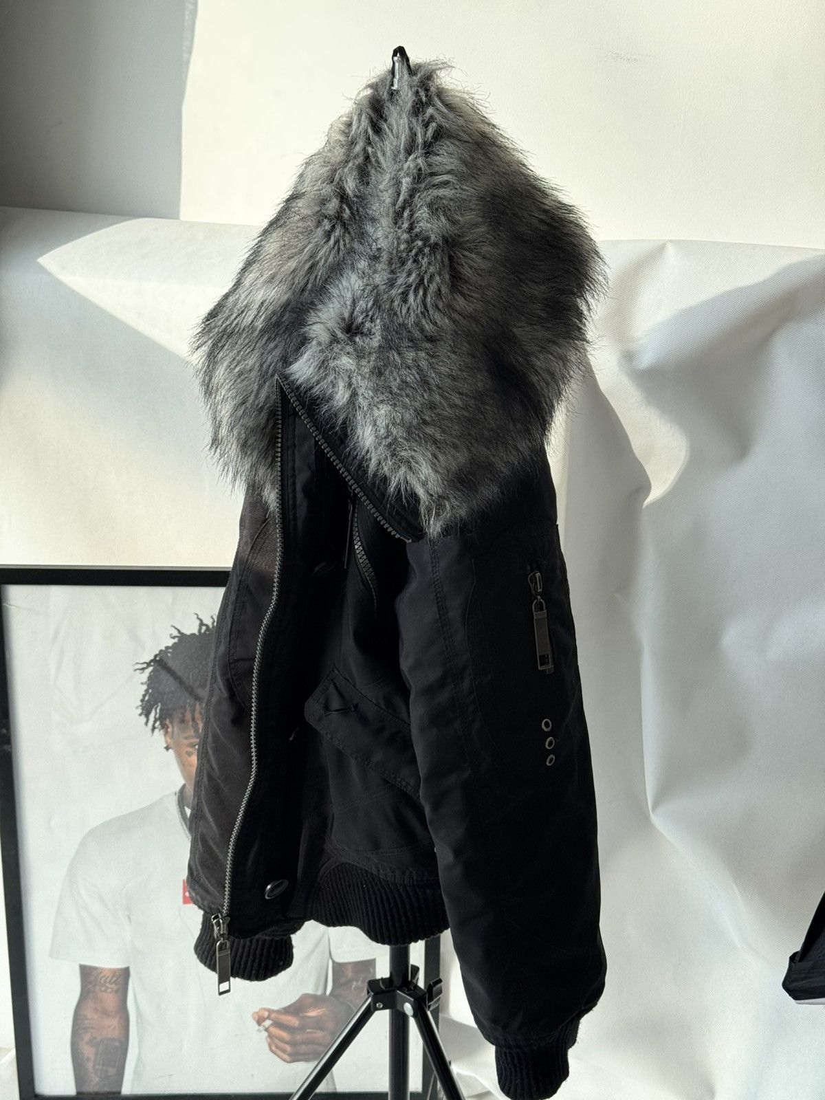 Japanese Brand Vintage Fur N2b Bomber Jacket Alpha Industries Style Ma-1 XL Size US XS / EU 42 / 0 - 15 Thumbnail