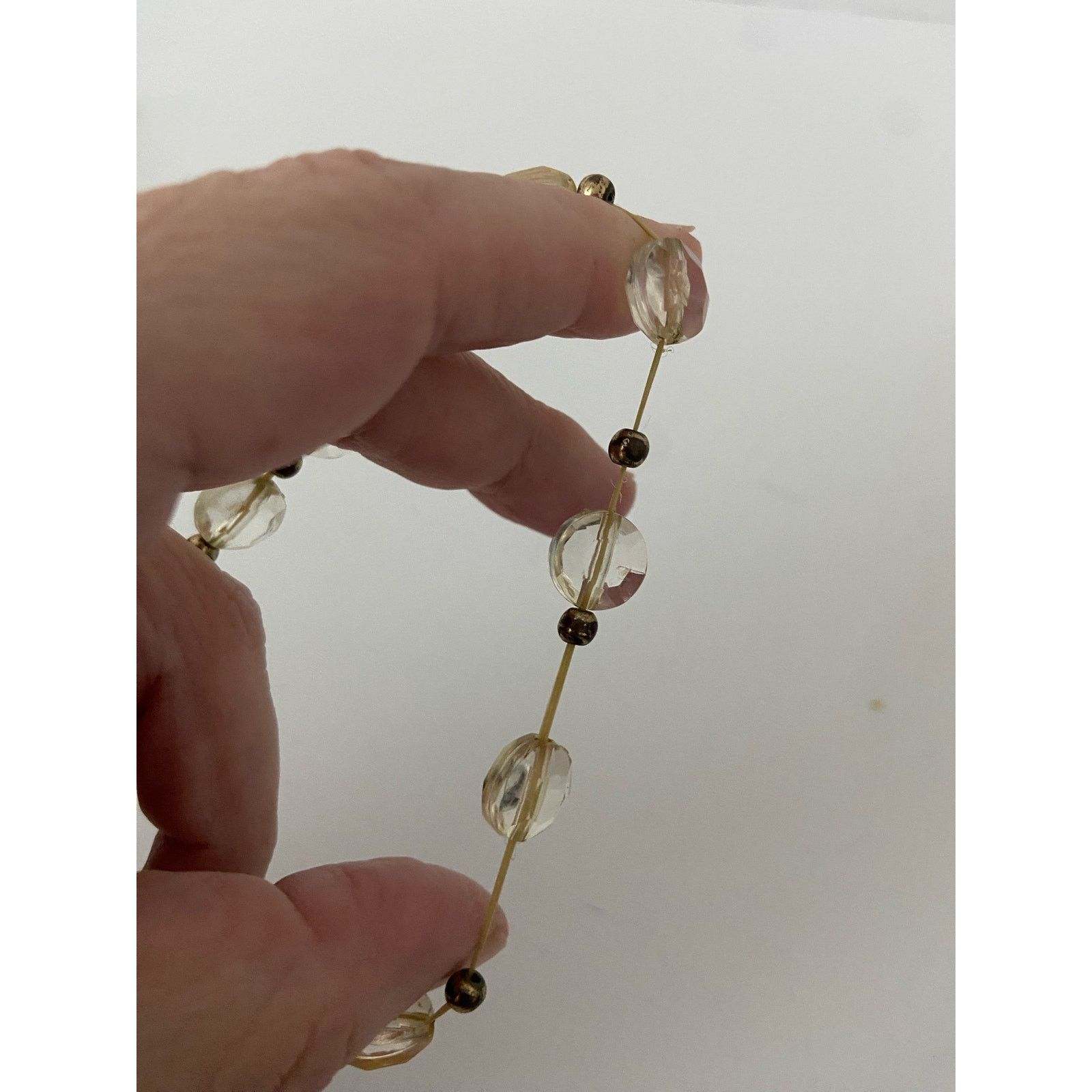 Other Vintage clear and gold bead bracelet Size ONE SIZE - 3 Thumbnail