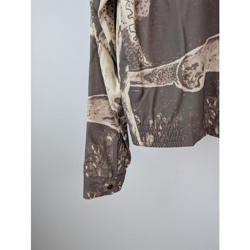 Amiri o1rshd1 Wes Lang Big Skull Blouson Jacket in Mink Size US XL / EU 56 / 4 - 17 Thumbnail