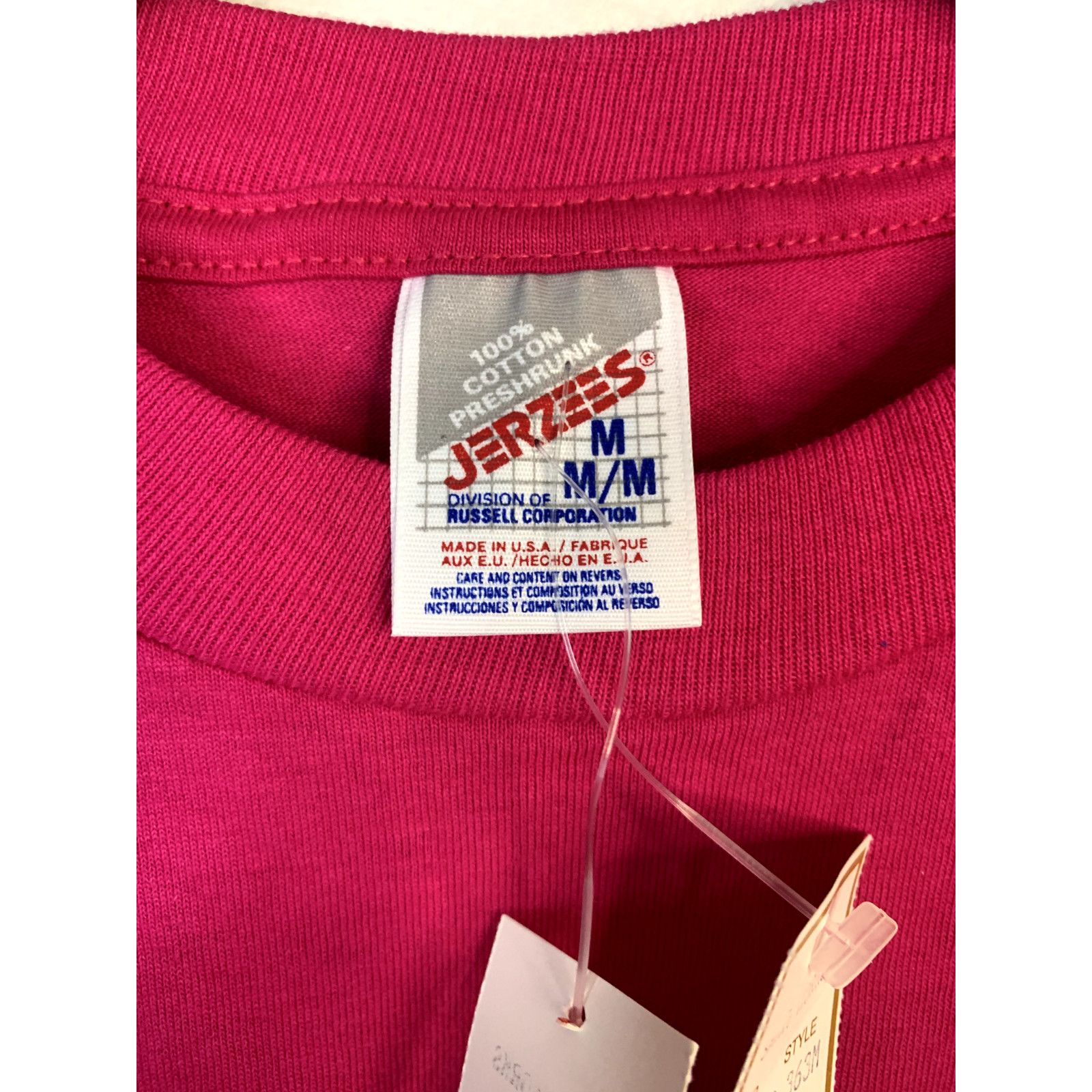 Jerzees Vintage Idaho Shirt Flowers Pink T-Shirt VTG 90s 1997 NWT M Size US M / EU 48-50 / 2 - 6 Thumbnail