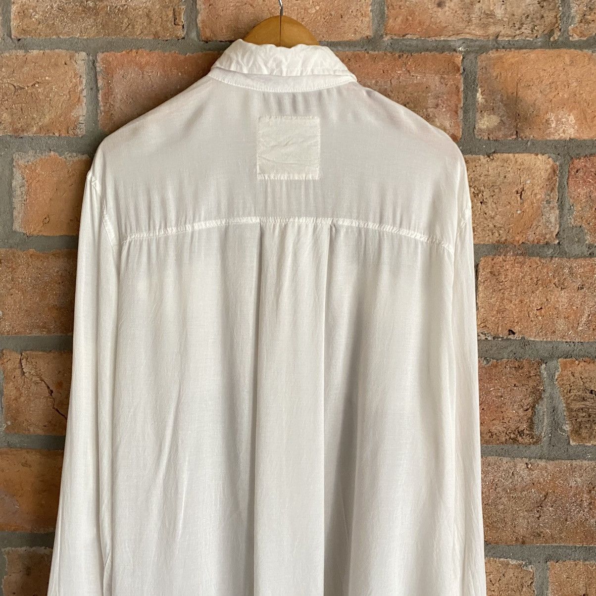 Japanese Brand G.O.A White Soft Pocket Shirt Size ONE SIZE - 8 Thumbnail