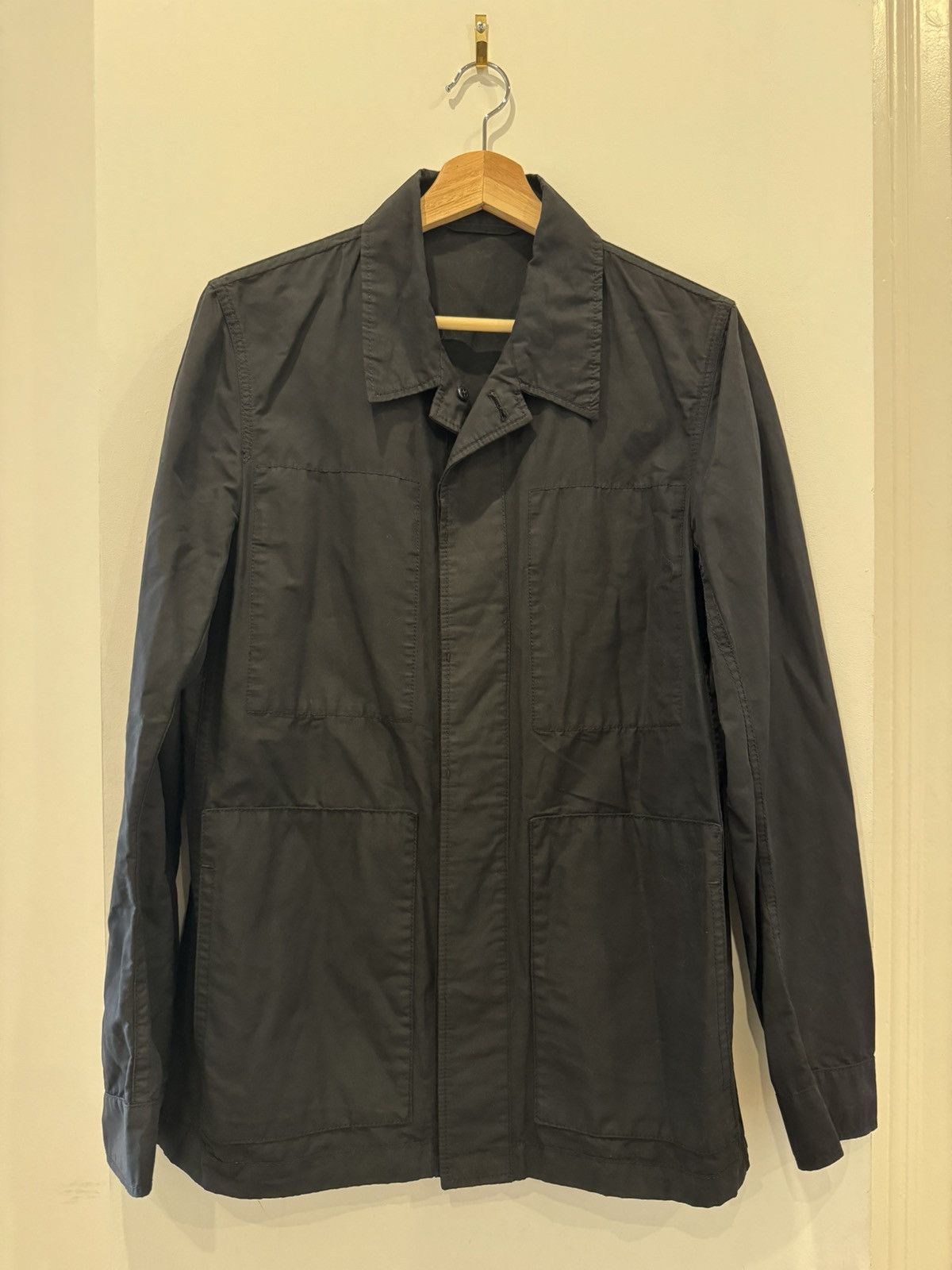 Ann Demeulemeester Military waxed polyester jacket internal pockets Size US S / EU 44-46 / 1 - 1 Thumbnail