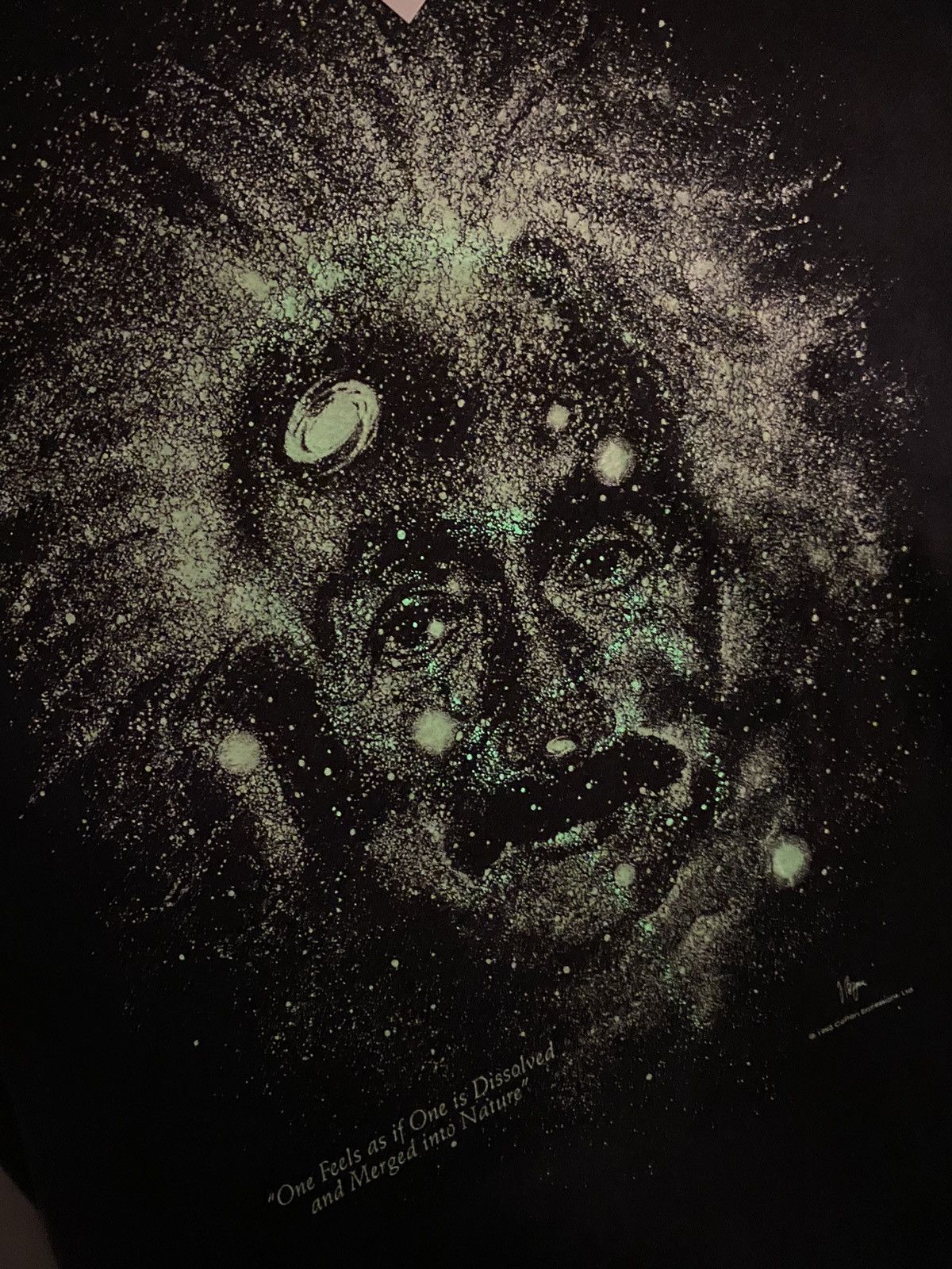 Vintage 1993 Albert Einstein Glow & Dark Faded Tee Size US S / EU 44-46 / 1 - 4 Thumbnail
