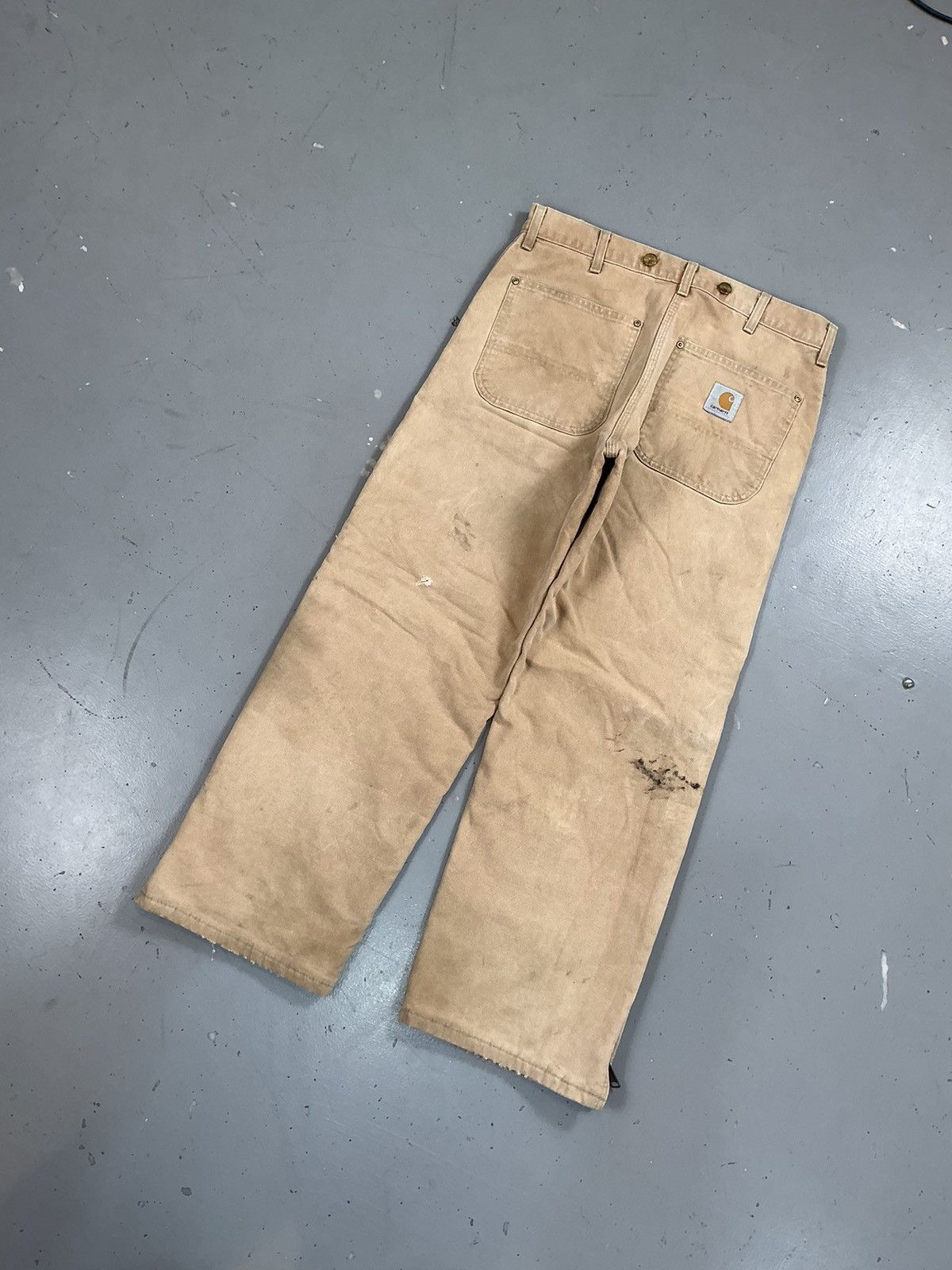 Carhartt × Vintage Vintage Carhartt b11 BRN carpenter quilted line denim Size US 34 / EU 50 - 7 Thumbnail