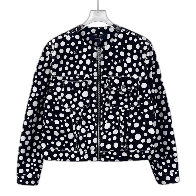Louis Vuitton Louis Vuitton Yayoi Kusama Black Polka Dot Jacket Size US L / EU 52-54 / 3 - 1 Thumbnail
