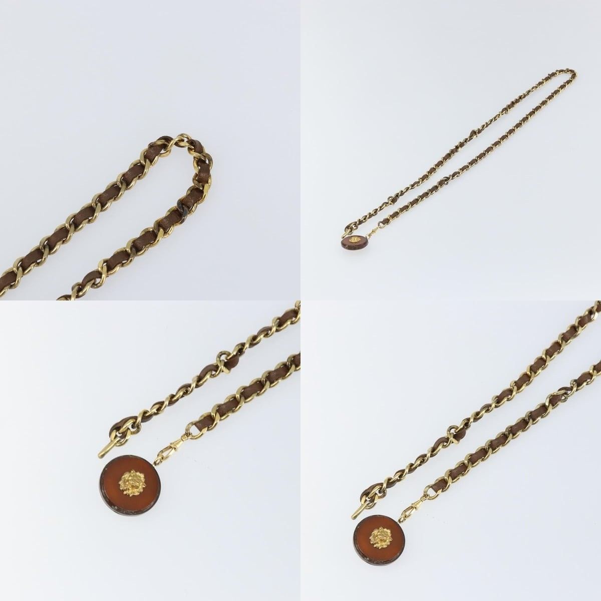 Chanel Chanel Chain Belt Metal Black Gold CC Size ONE SIZE - 4 Thumbnail