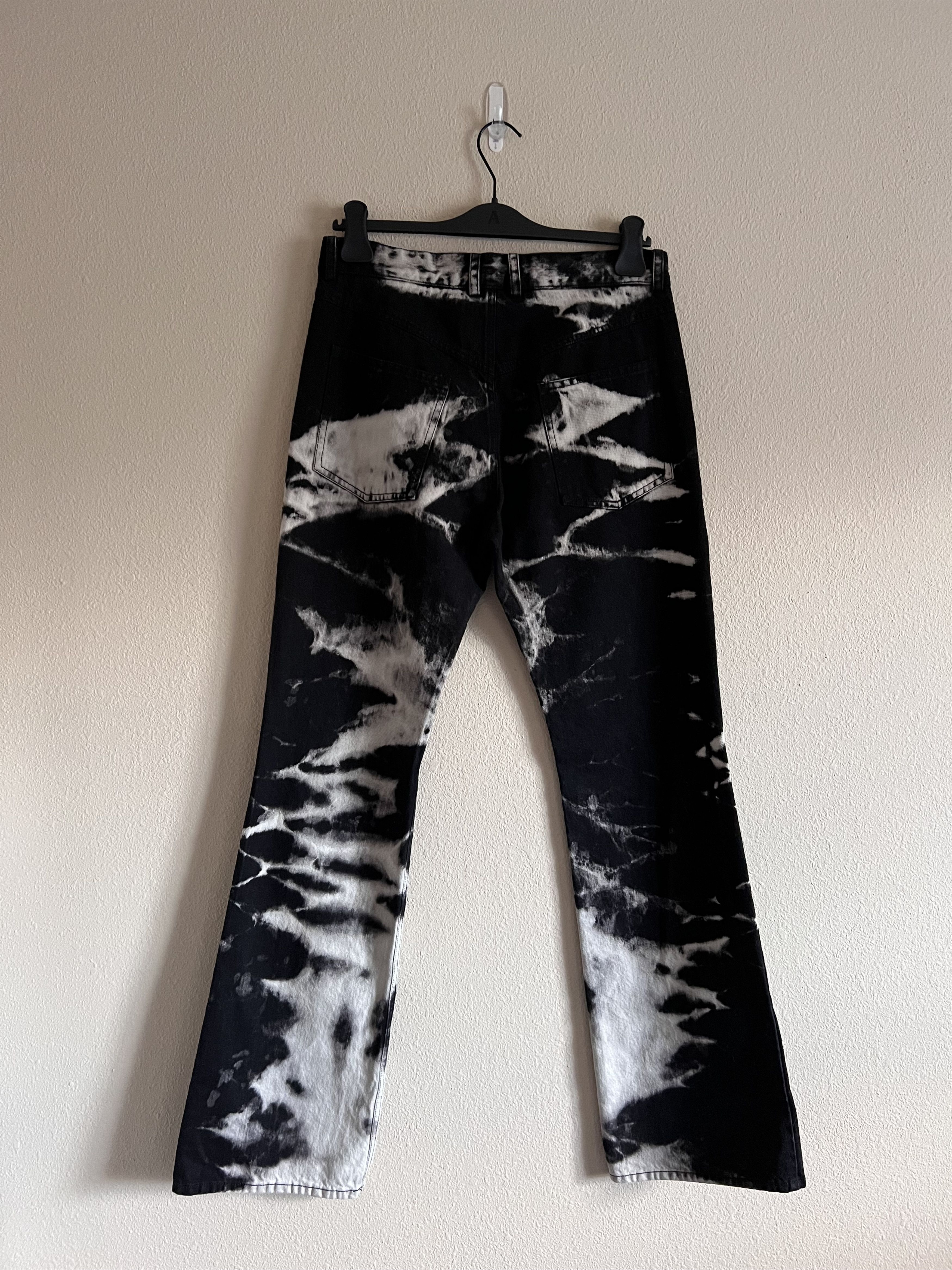 Other GOOMHEO Dystopian Beach Black and White Bootcut Jeans Size US 32 / EU 48 - 5 Thumbnail