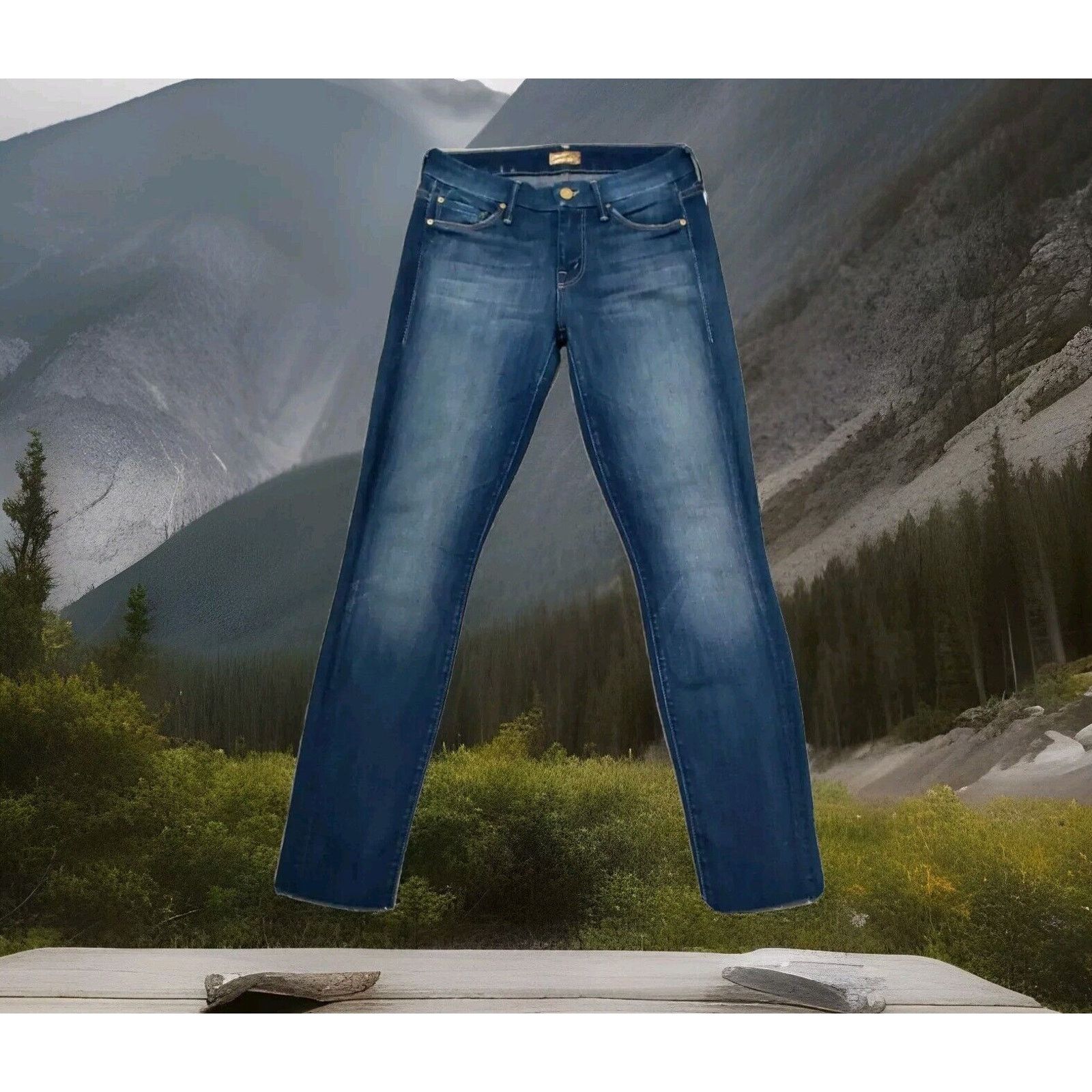 MOTHER MOTHER Looker Ankle Fray in Wicked Games Wash Denim 25/27 Size 25" / US 0 / IT 36 - 3 Thumbnail