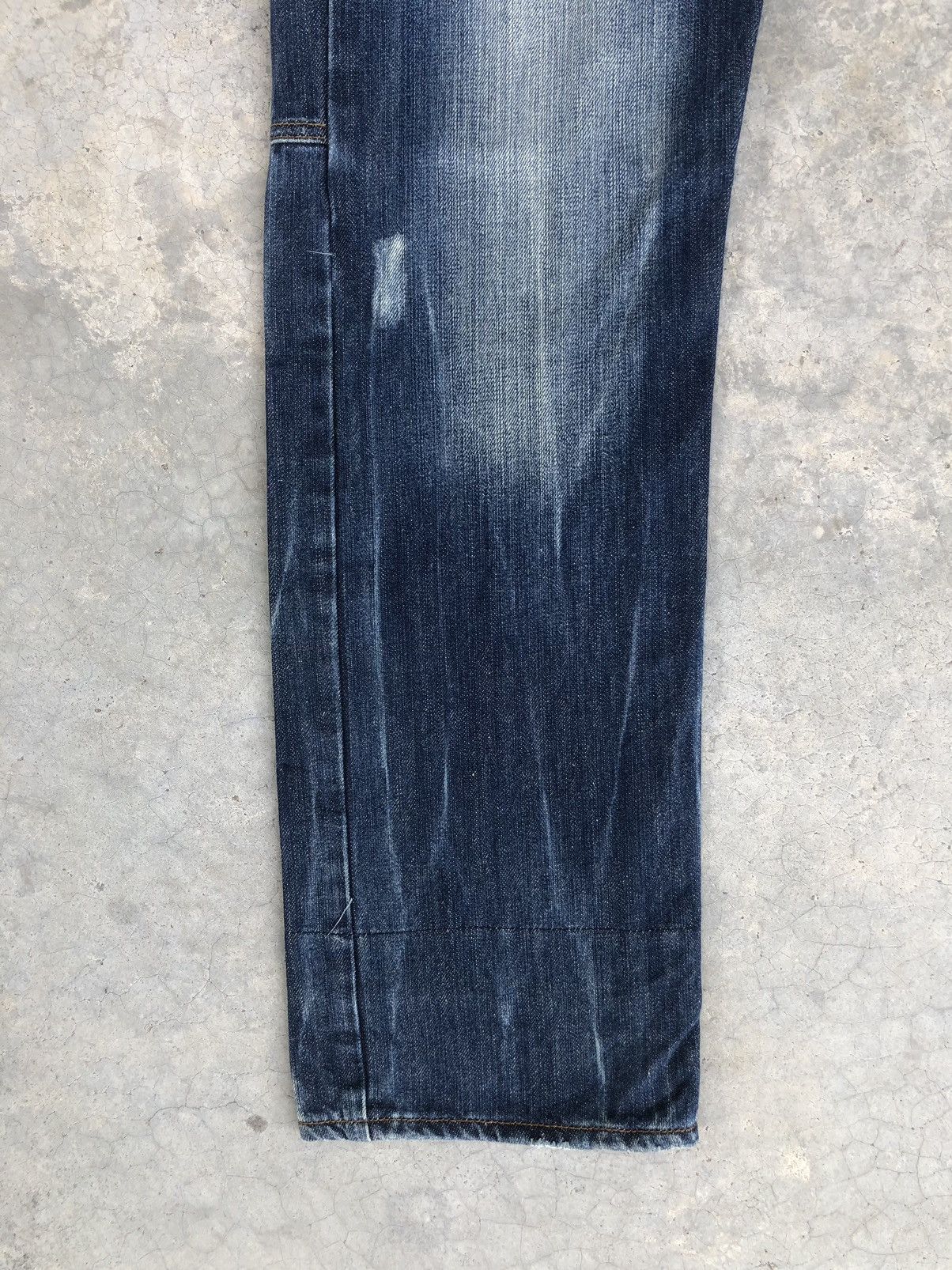 Japanese Brand Japanese Dominate Handcrafted Double Waist Distressed Jeans Size US 34 / EU 50 - 6 Thumbnail
