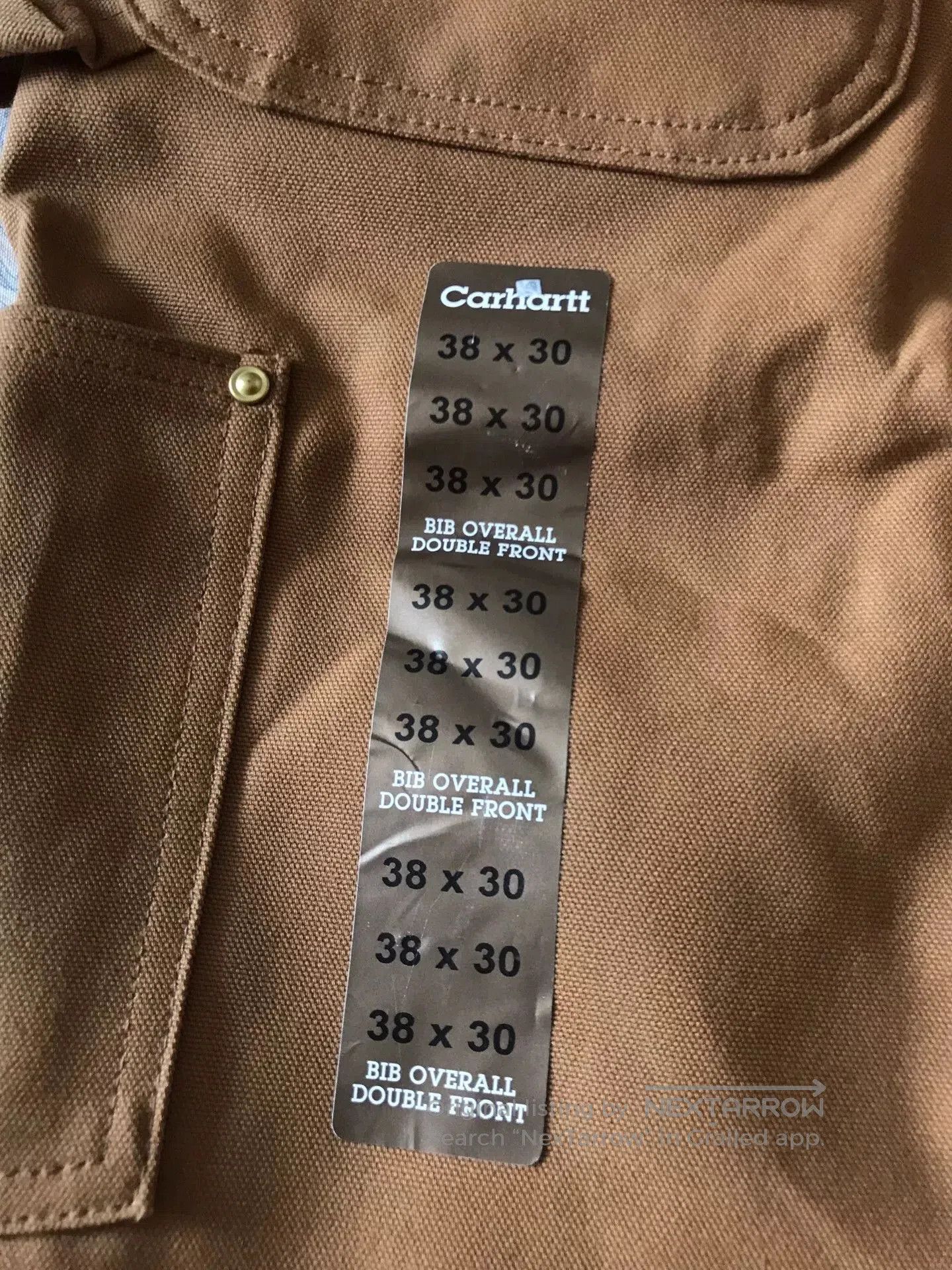 Carhartt Carhartt R37 Brown Overalls W38L30. Size US 38 / EU 54 - 7 Thumbnail