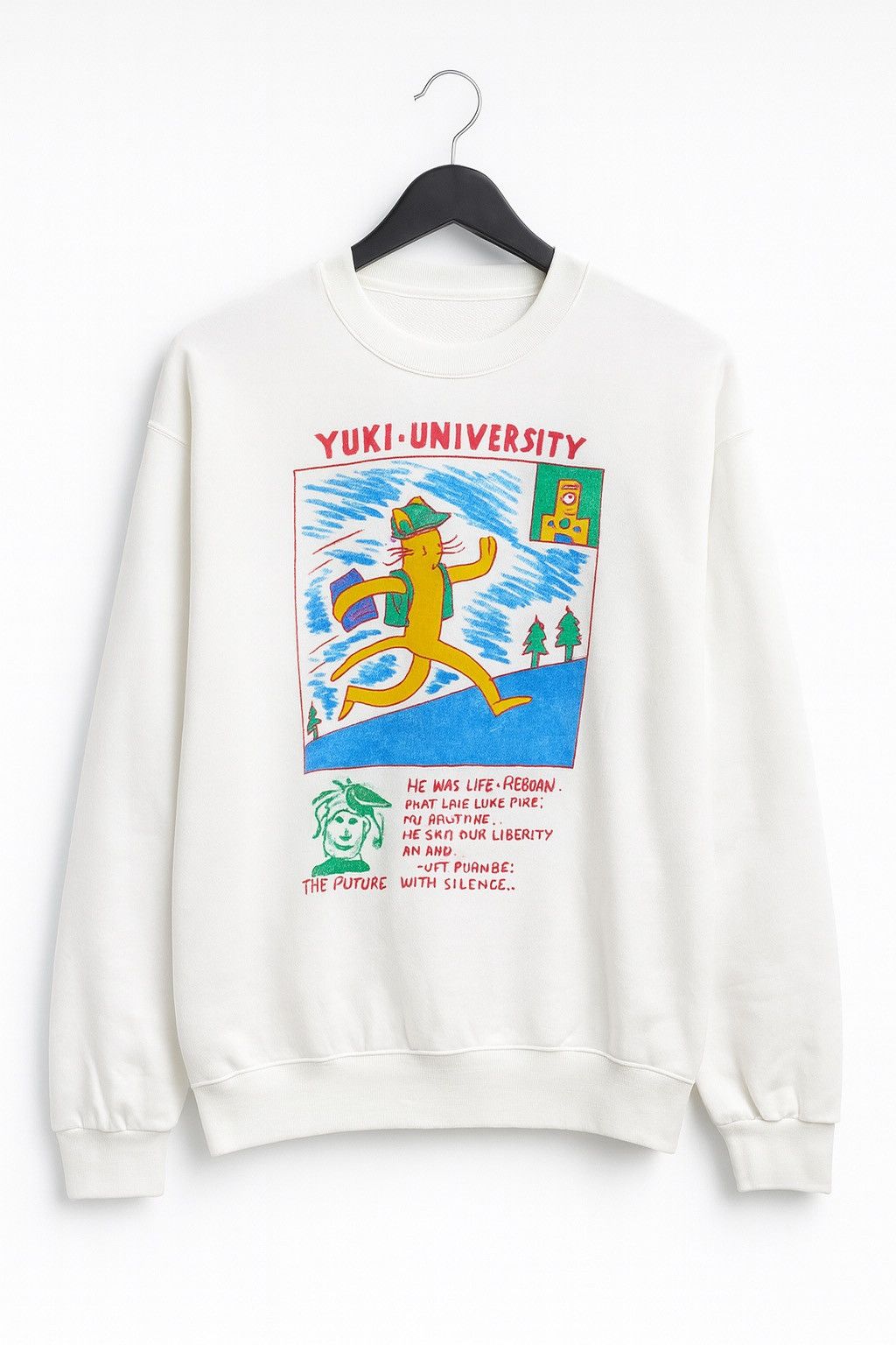 Vintage Yuki University Graphic Sweatshirt 80s/90s Crewneck