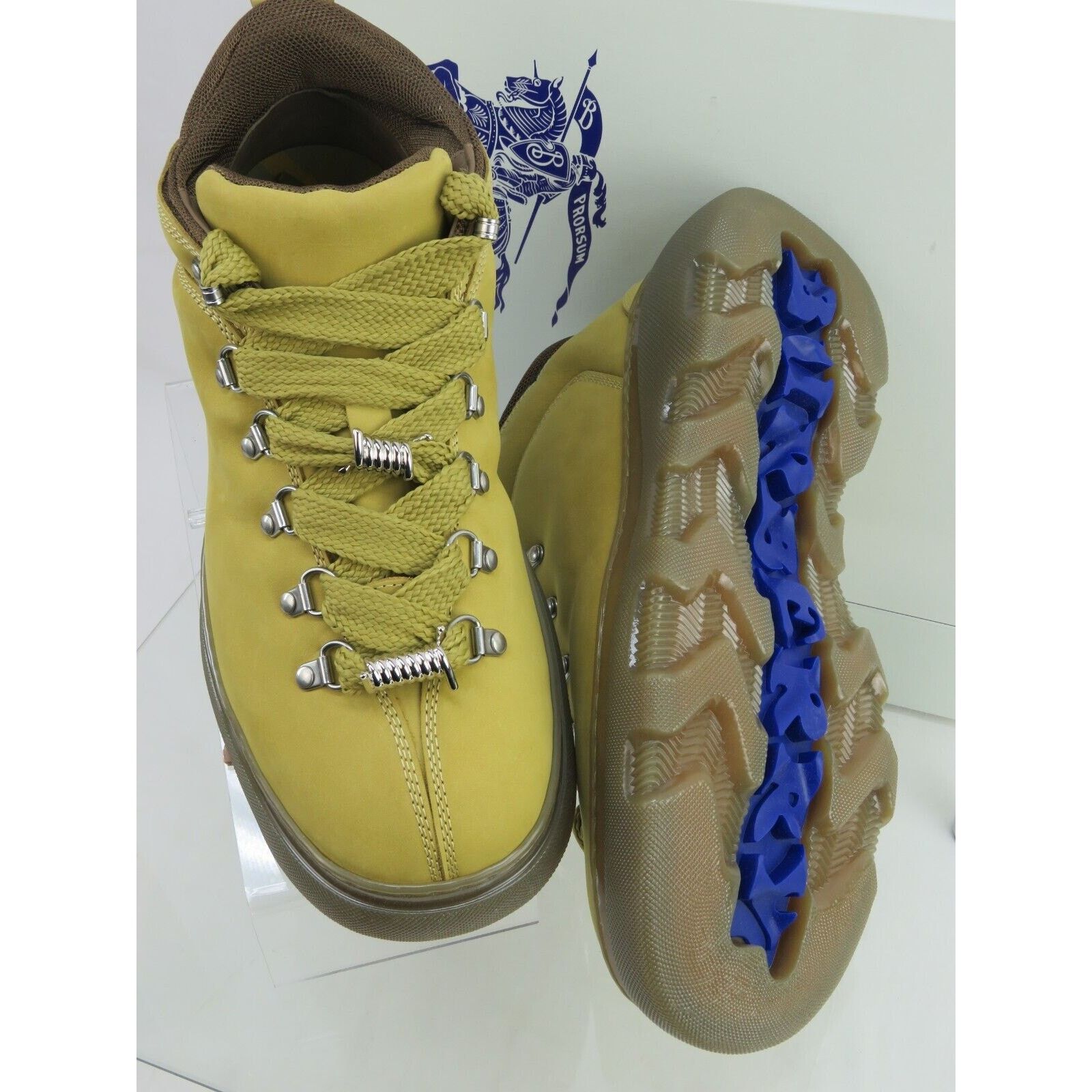 Burberry BURBERRY TREK BEIGE LEATHER LACE HIKING BOOTS 11.5 44.5 IT Size US 11.5 / EU 44-45 - 16 Thumbnail
