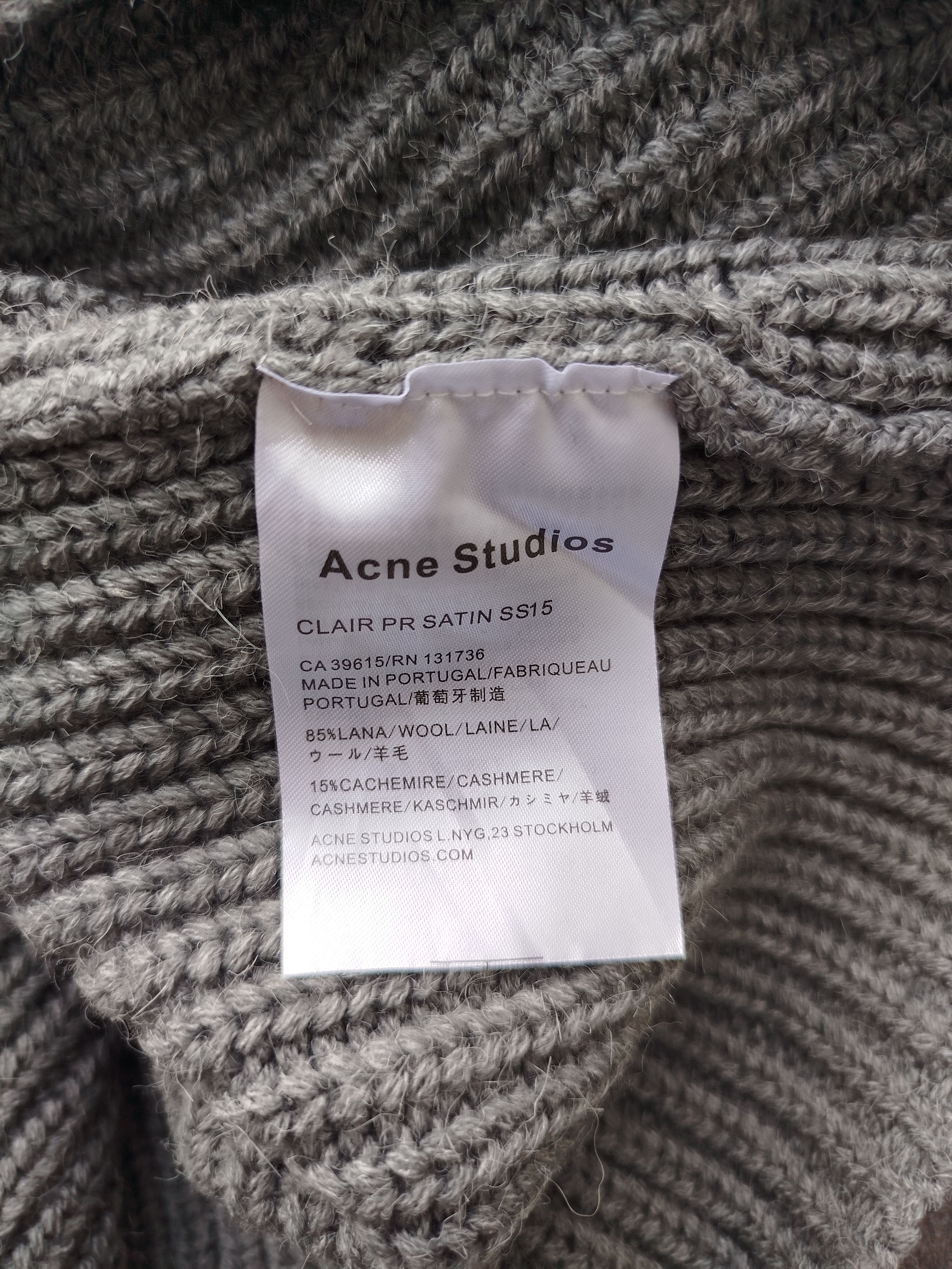 Acne Studios Acne Studios Sweater Ribbed Wool Cashmere SS15 Size L / US 10 / IT 46 - 11 Thumbnail