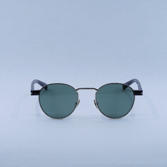 Saint Laurent Paris Saint Laurent SL707 002 Sunglasses Gold/Havana Round Frame Size ONE SIZE - 5 Thumbnail