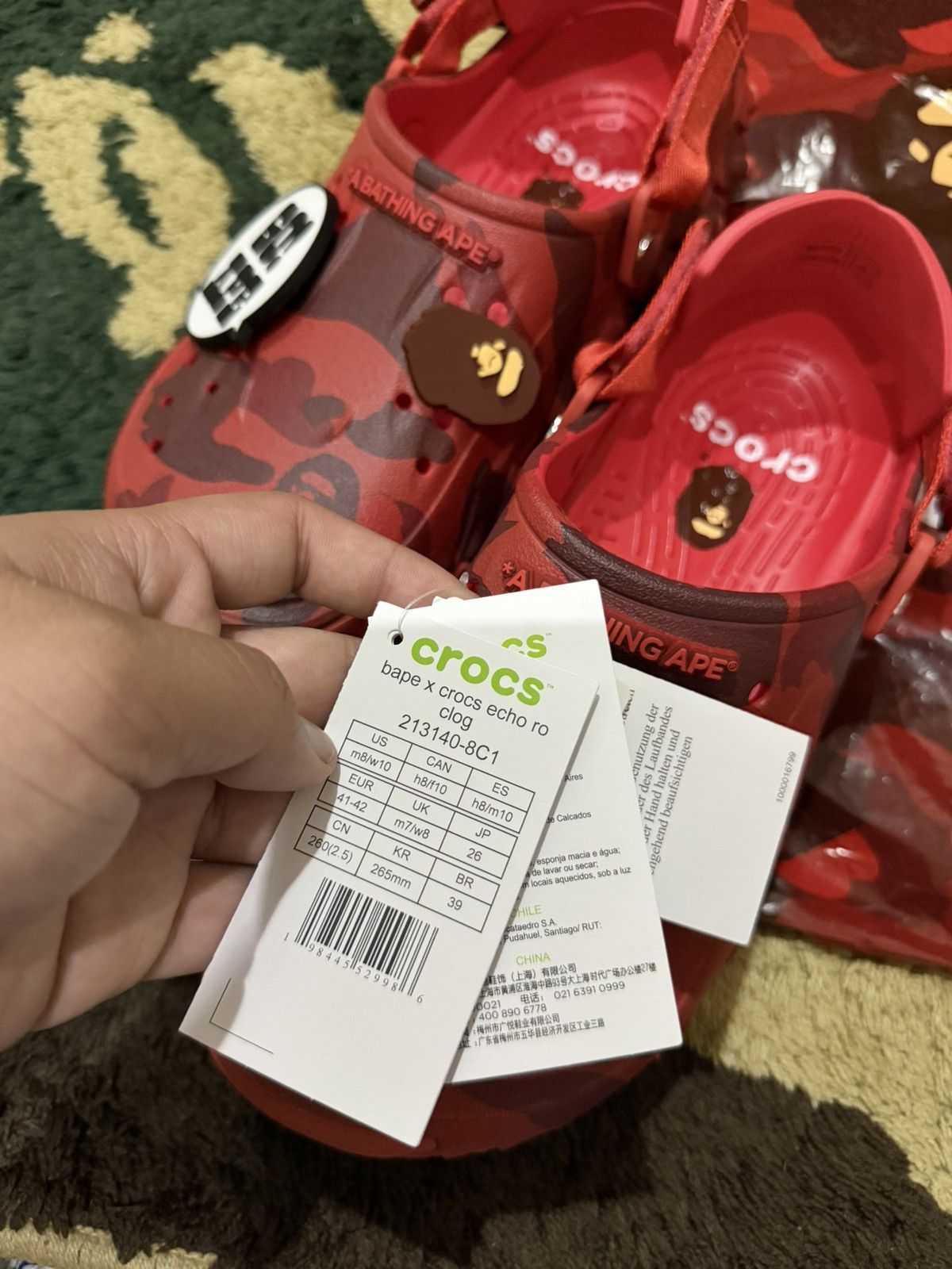 Bape × Crocs Bape x Crocs Uk7 fit Uk8 Size US 7 / EU 40 - 4 Thumbnail