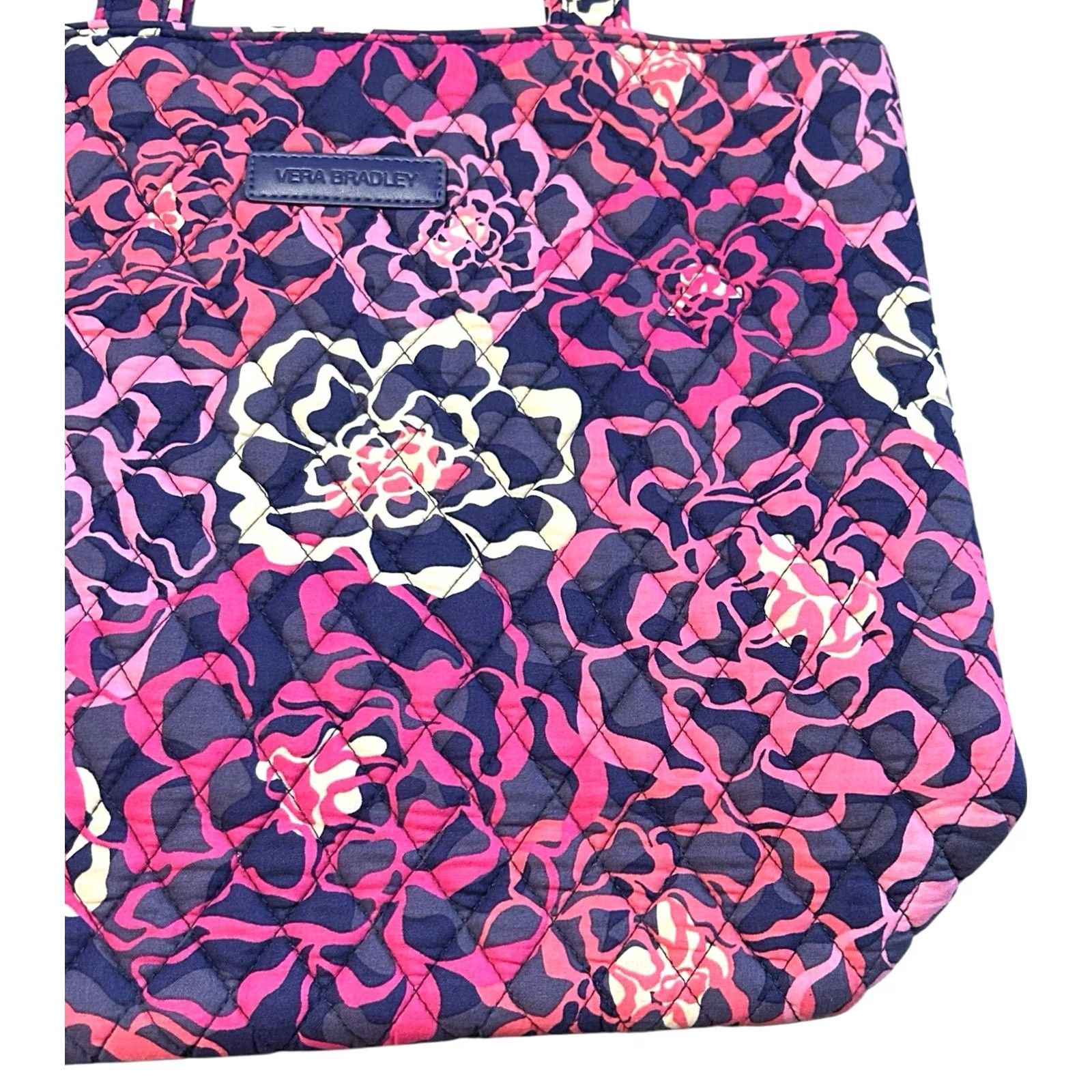 Vintage Vera Vera Bradley KATALINA Pink Purse Floral Women’s Shoulder Handbag Tote Quilted Crossbody? Size ONE SIZE - 4 Thumbnail