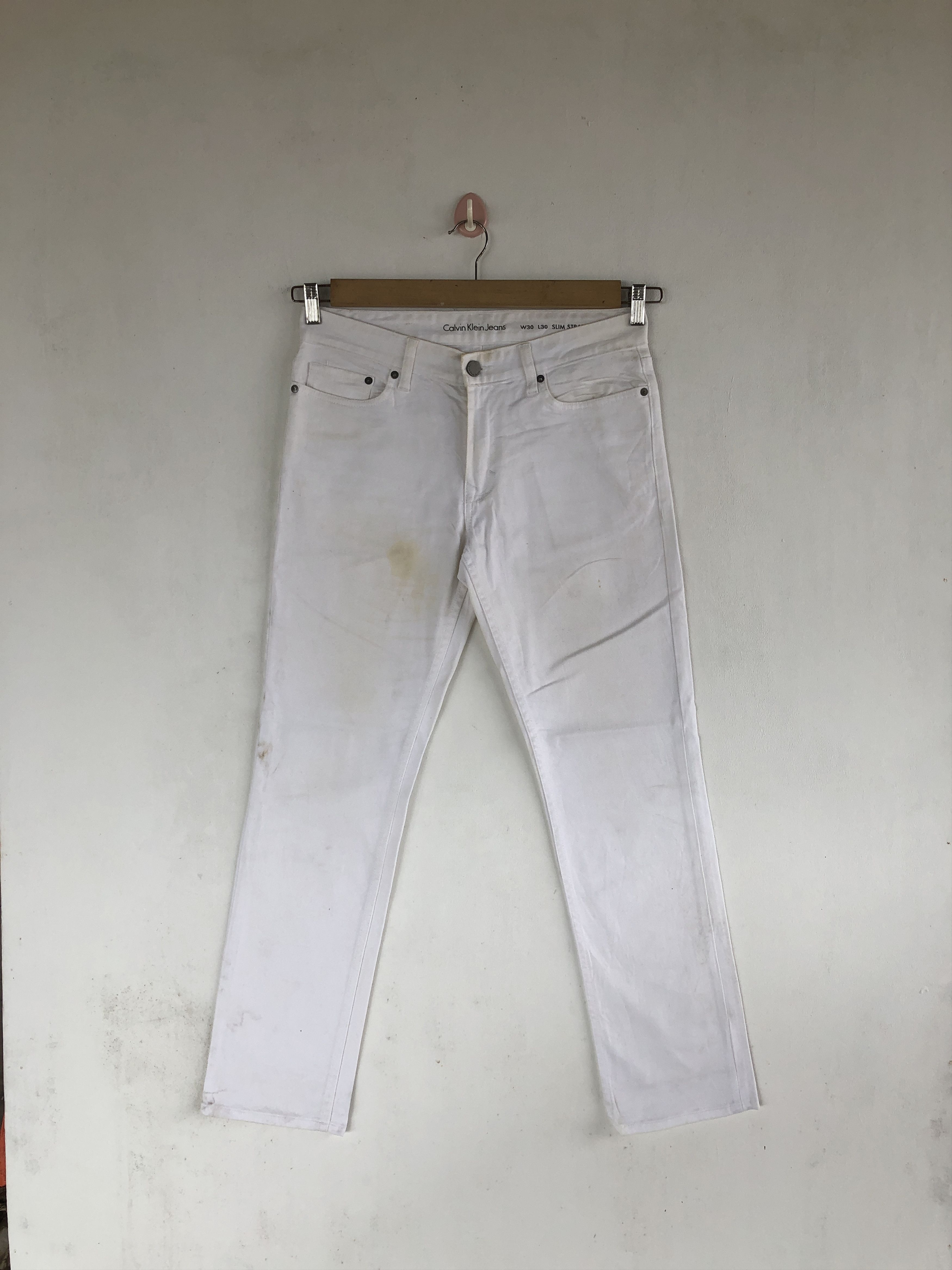 Calvin Klein Vintage Y2K Calvin Klein Jeans White Calvin Klein Denim Size US 32 / EU 48 - 1 Thumbnail