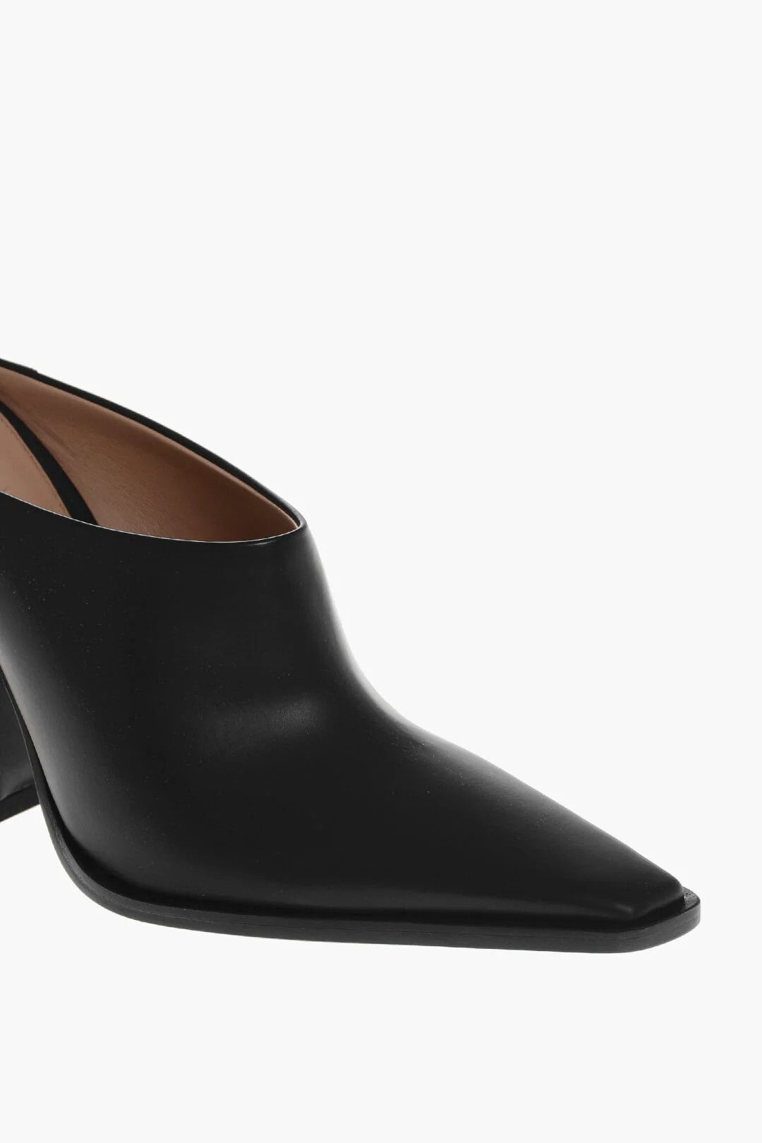 Bottega Veneta og1mm0426 Leather Mules in Black Size US 5 / IT 35 - 4 Thumbnail
