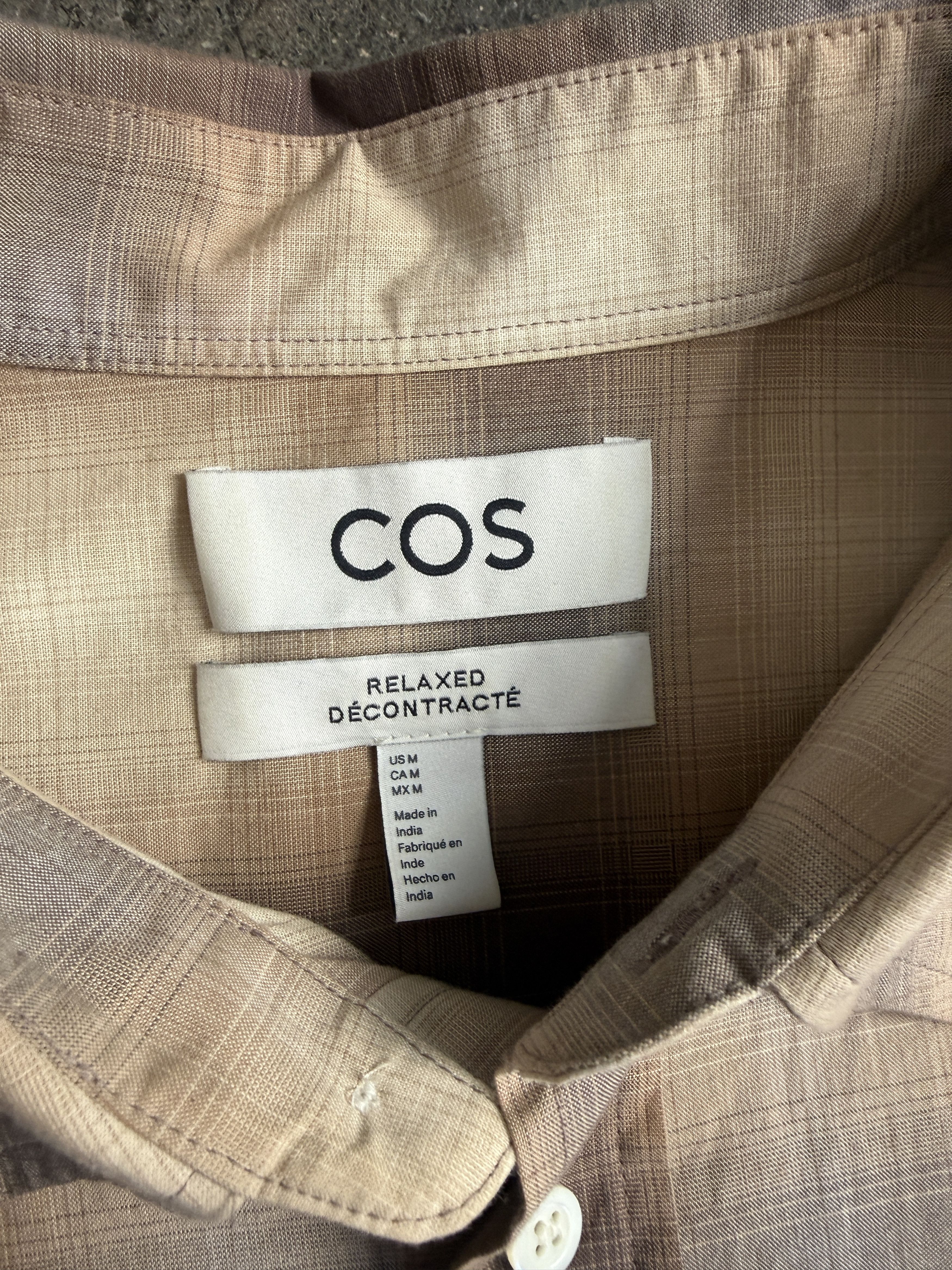 Cos 120$ Relaxed Firm Perfect Bown Plaid Shirt Size US M / EU 48-50 / 2 - 3 Thumbnail