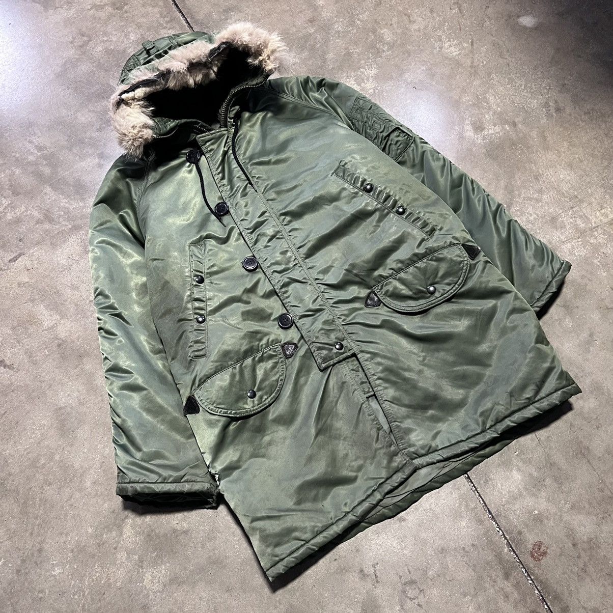 Vintage Vintage Cornith Mfg Military Parka N3B USAF Cold Weather 70s Size US M / EU 48-50 / 2 - 2 Thumbnail
