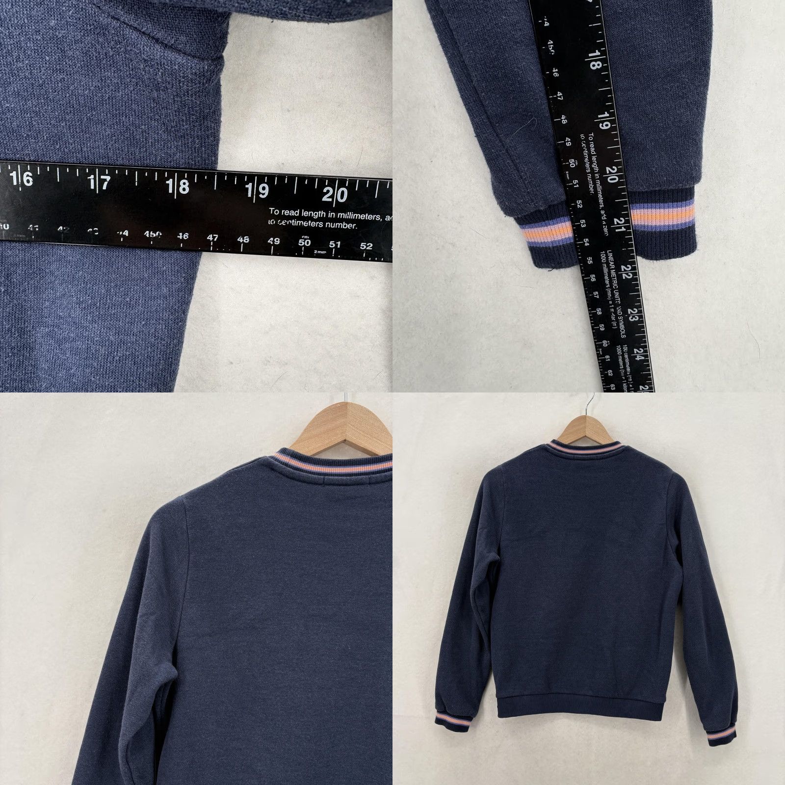Marine Layer Marine Layer Blue Tipped Textured Crew Sweater Womens XS Fleece Outdoors Travel Size XS / US 0-2 / IT 36-38 - 8 Thumbnail