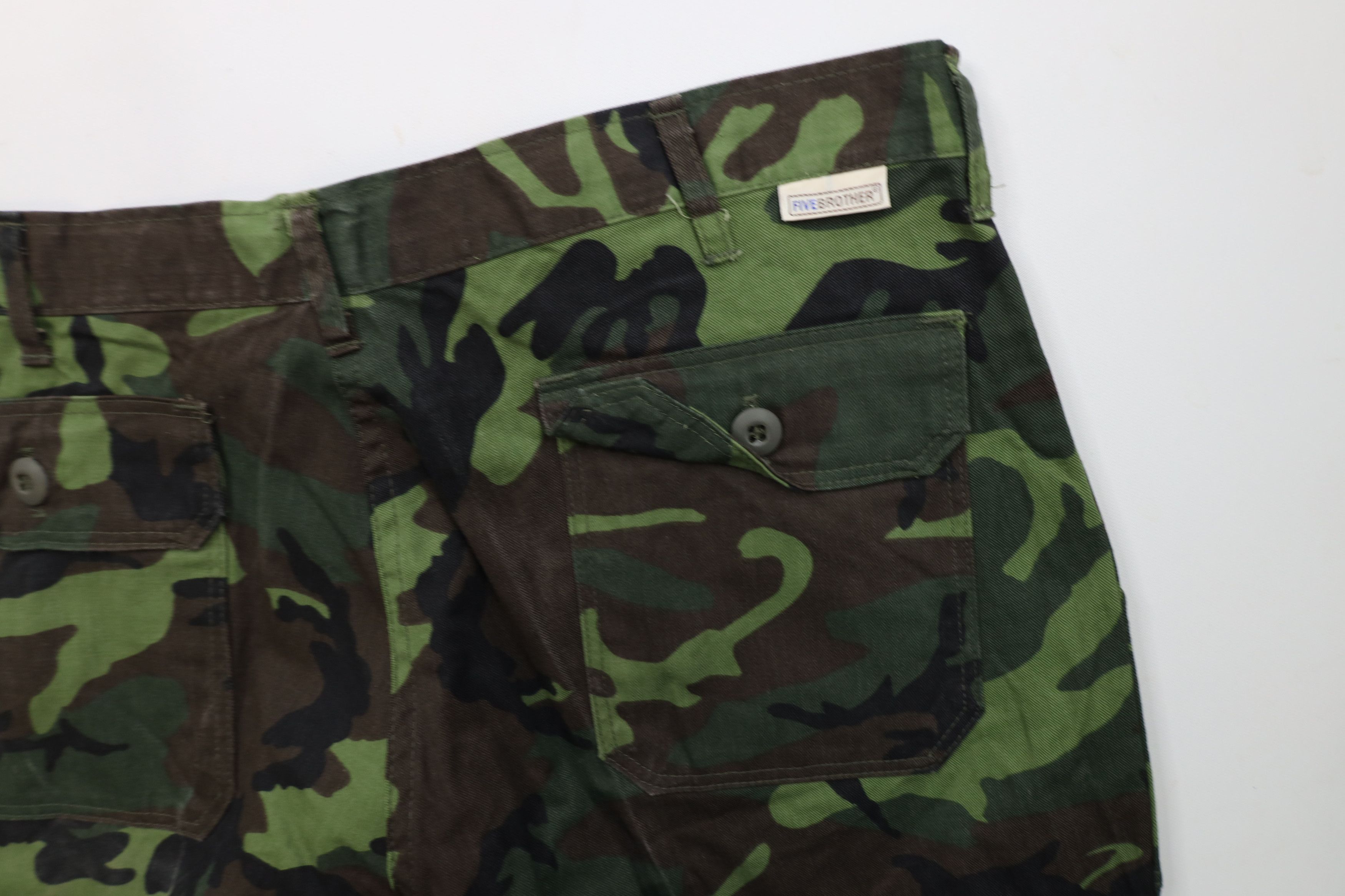 FiveBrother × Vintage Vintage 70s Five Brother Camouflage Wide Leg Cargo Pants USA Size US 34 / EU 50 - 14 Thumbnail