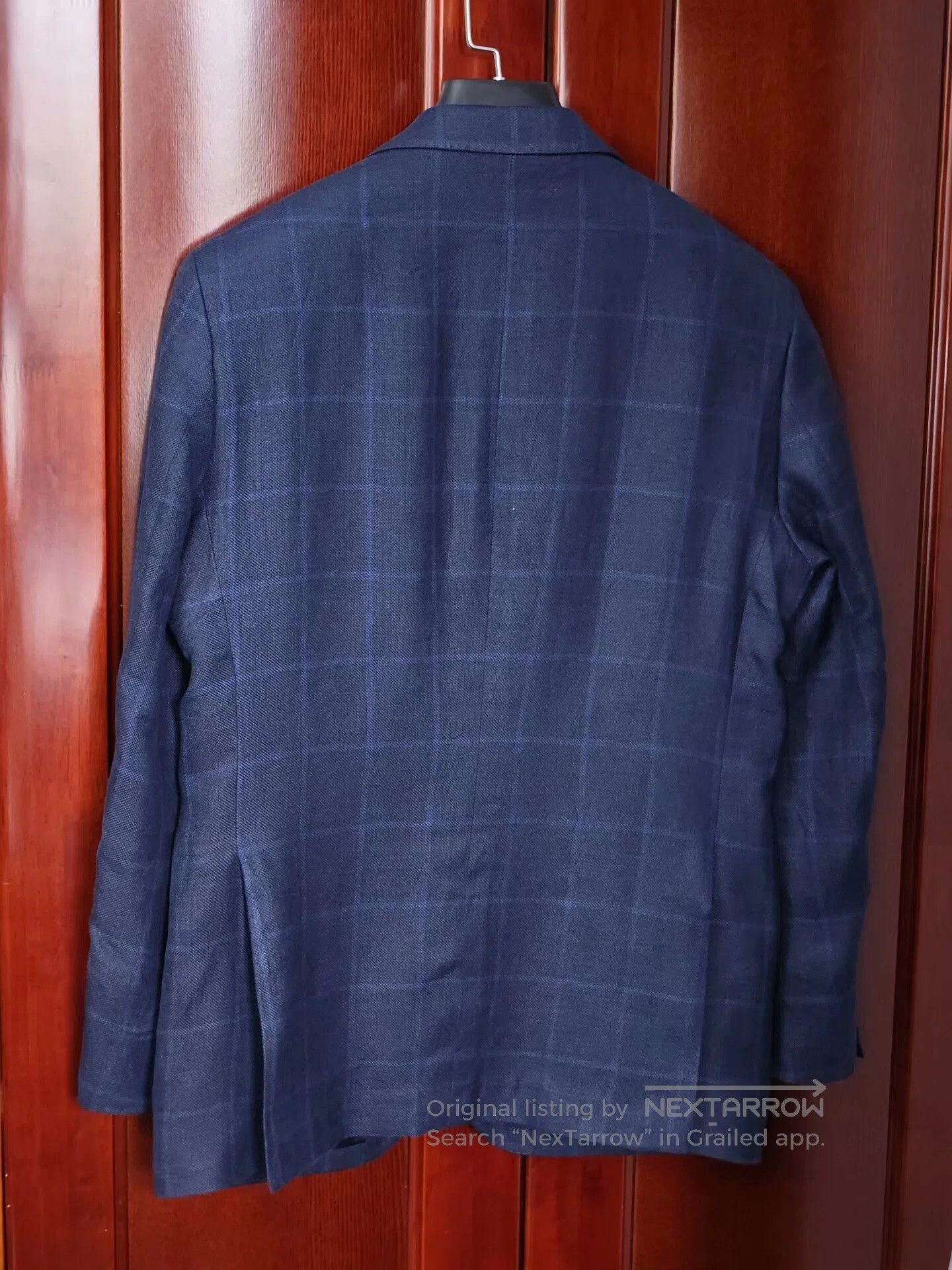 Ermenegildo Zegna Italian Zegna Blue Check Blazer. Size US M / EU 48-50 / 2 - 8 Thumbnail