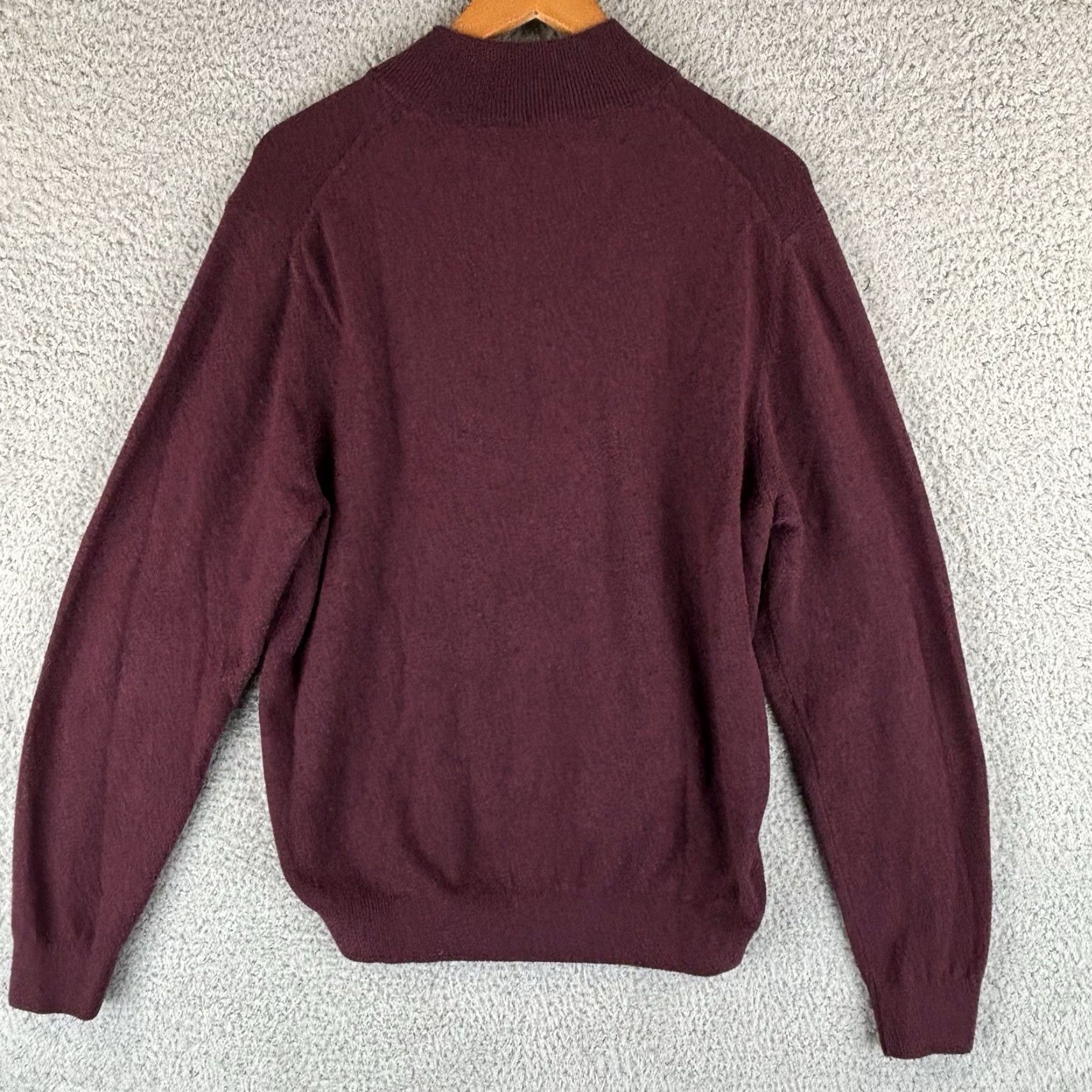 Faherty Faherty Sweater Mens 2XL Burgundy 1/4 Zip Preppy Soft Cotton Size US XXL / EU 58 / 5 - 6 Thumbnail