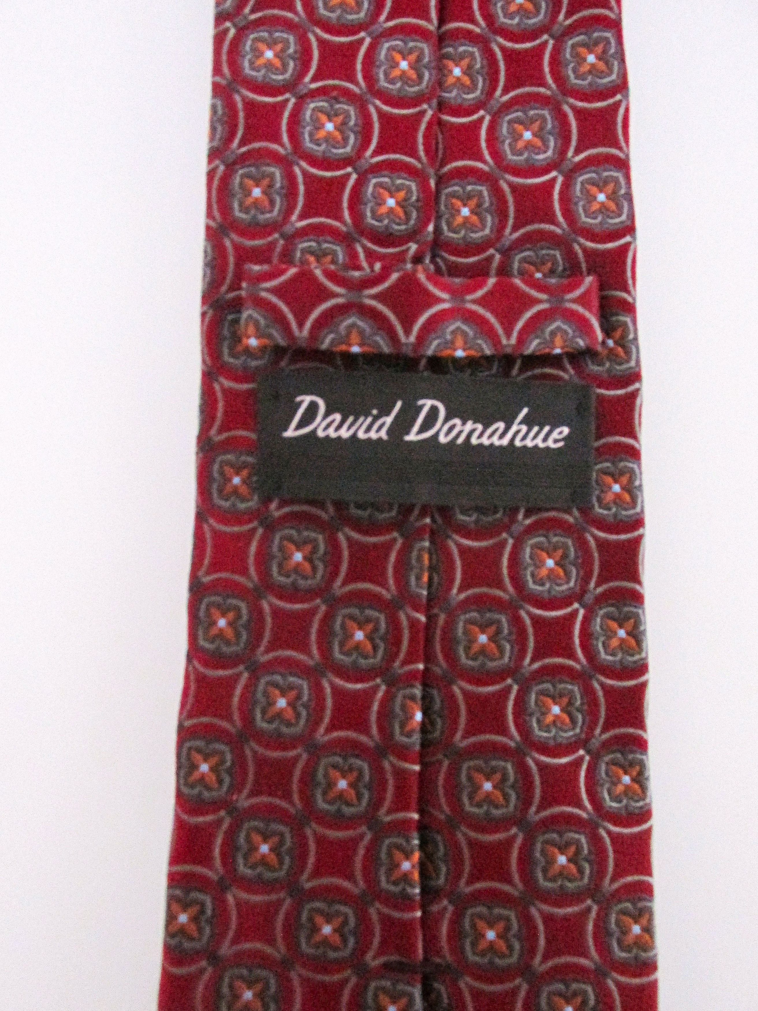 David Donahue David Donohue Men's Silk Tie Size ONE SIZE - 6 Thumbnail